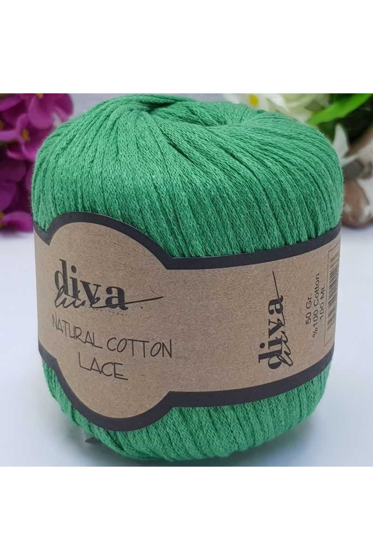Diva İplik Diva Natural Cotton Lace Lase Ipi 2121 Benetton