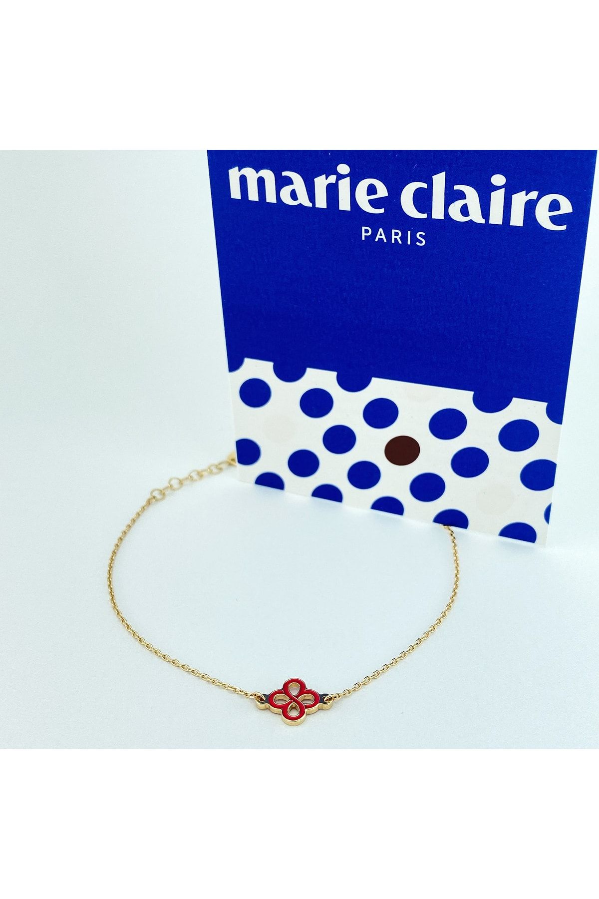 Marie Claire 14 Ayar Sarı Altın Mineli Bilezik