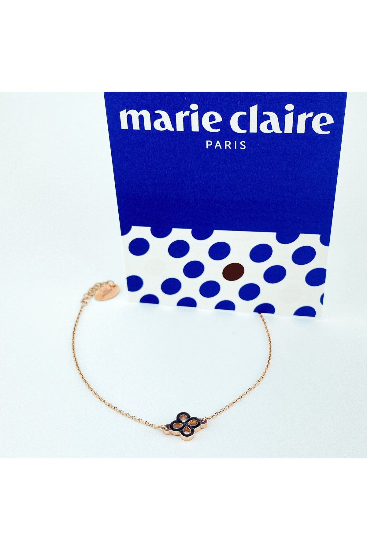 Marie Claire 14 Ayar Pembe Altın Mineli Bilezik