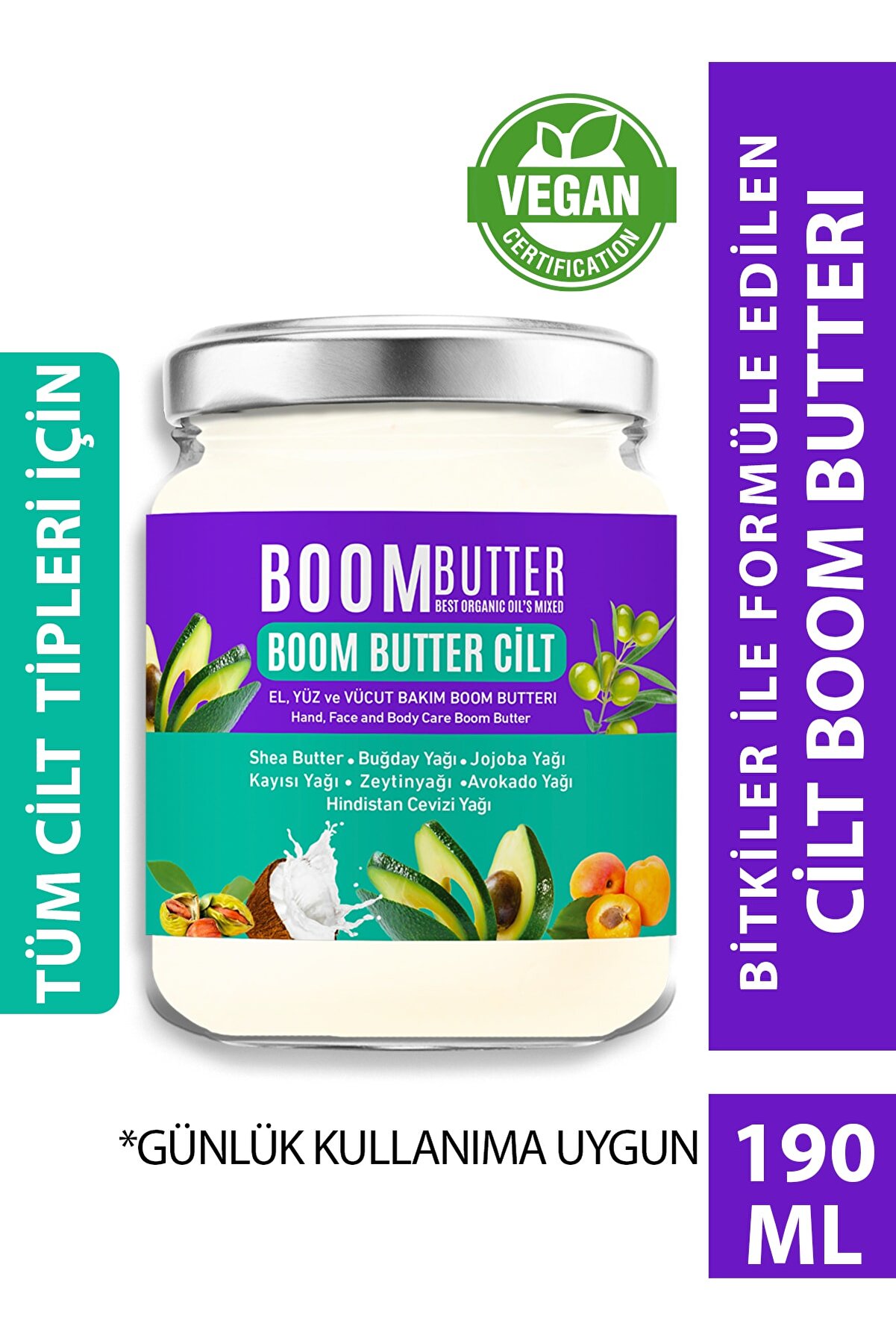 Boom Butter Cilt Bakım Yağı 190 ml