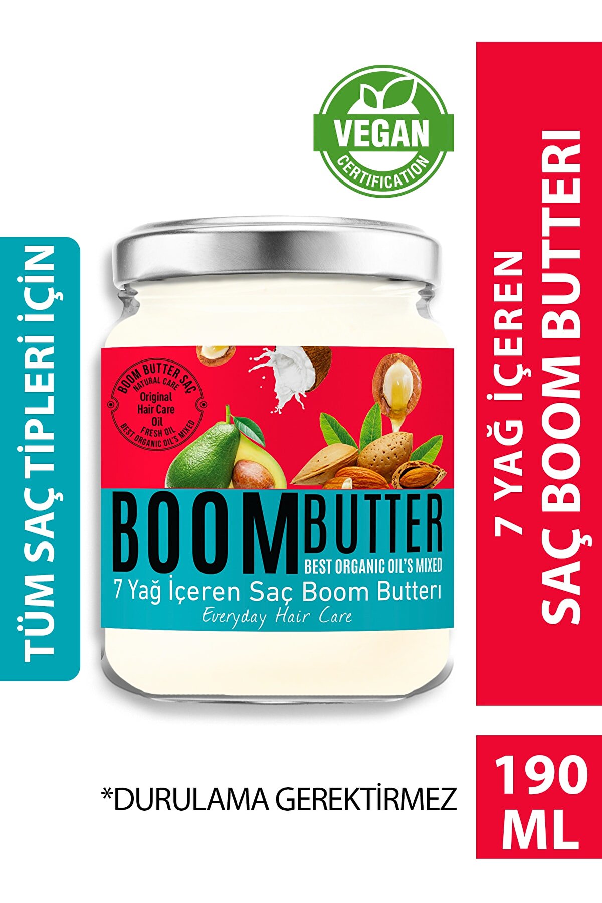 Boom Butter Herbal Science Boom Butter Saç Bakım Yağı 190 ml