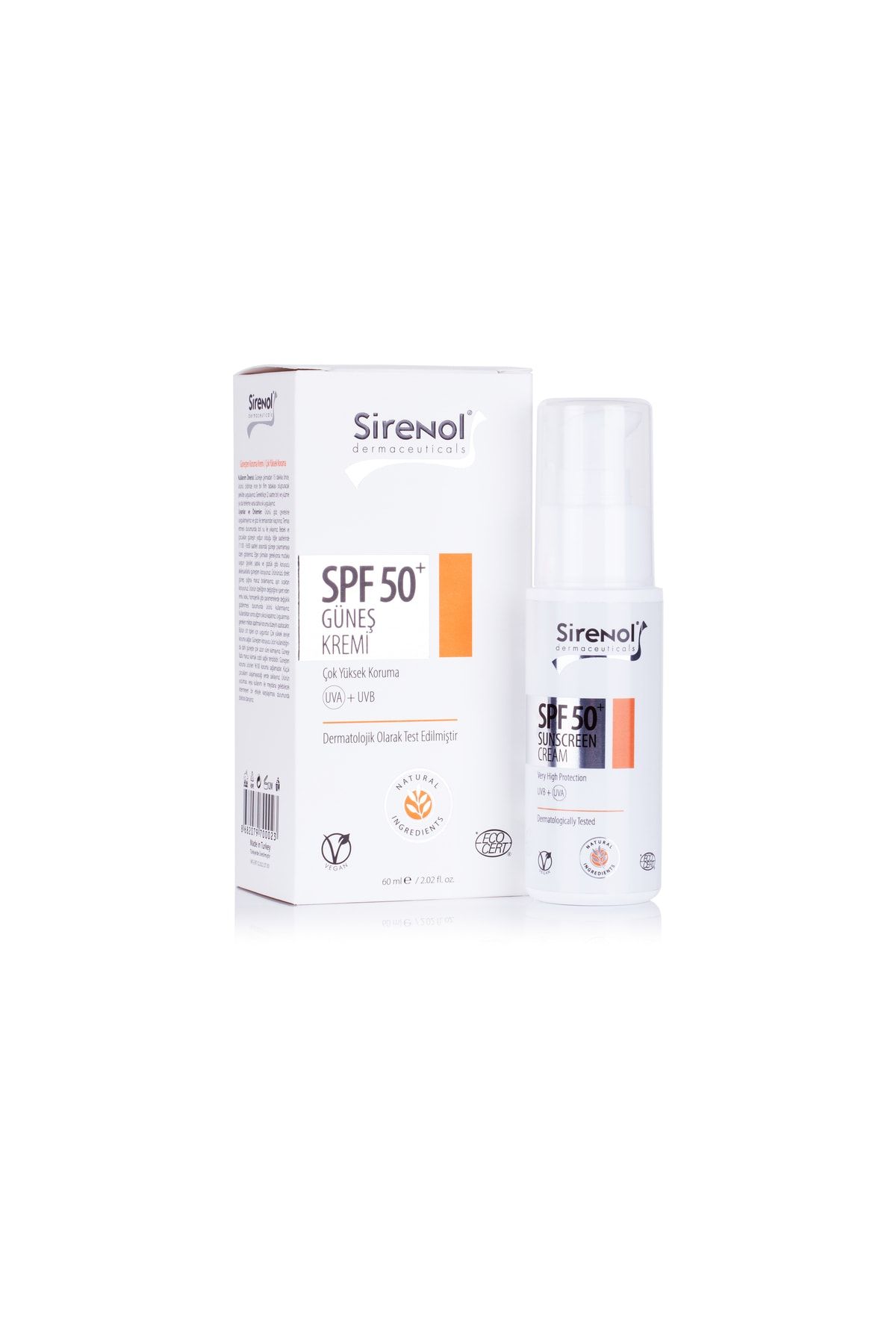 Sirenol Natural Cadı Fındığı SPF50 Güneş Kremi