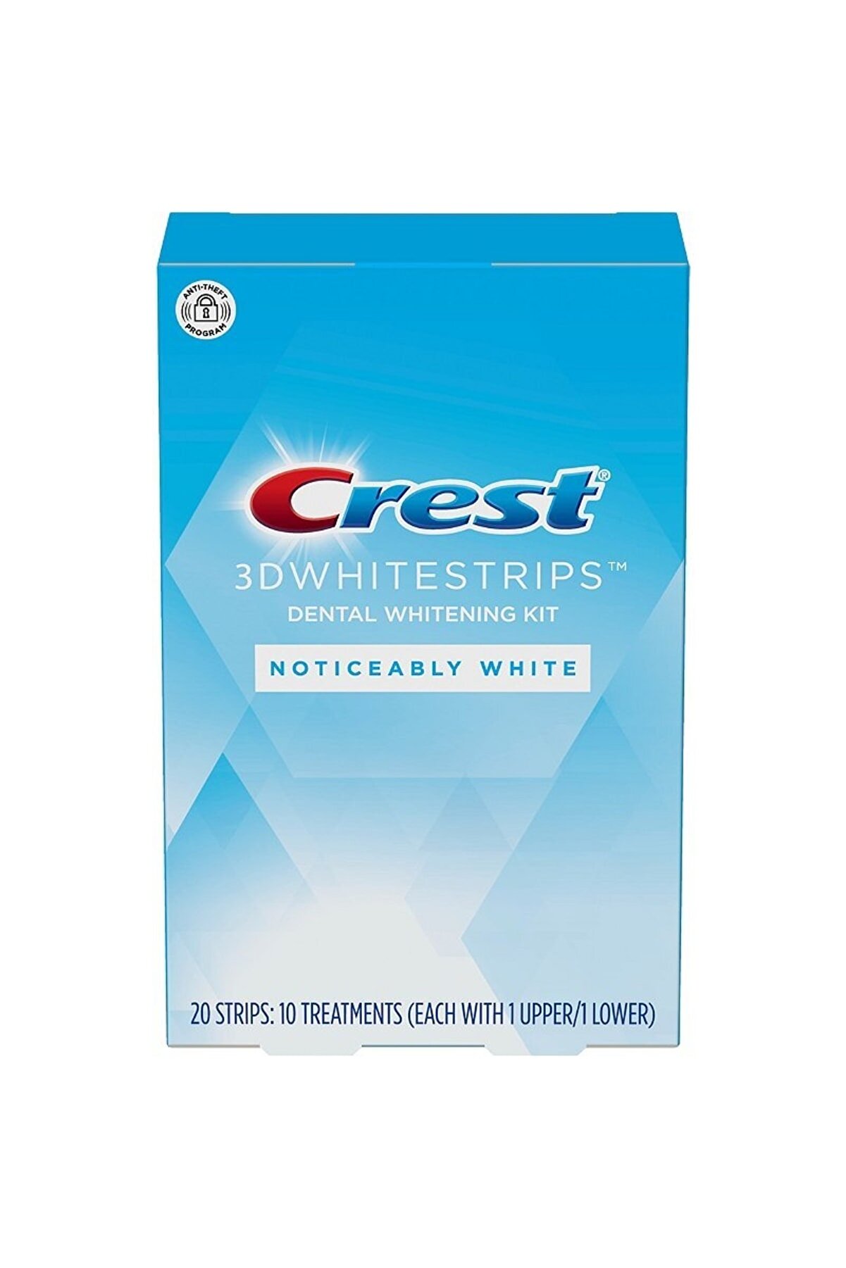 CREST 3d White Noticeably Whitestrips Diş Beyazlatma Bantı 10 Paket 20bant
