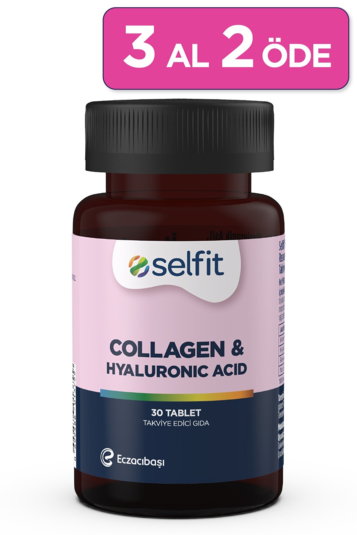 Eczacıbaşı Selfit  Kolajen & Hyaluronic Acid 30 tablet- Skt: 31.10.2023