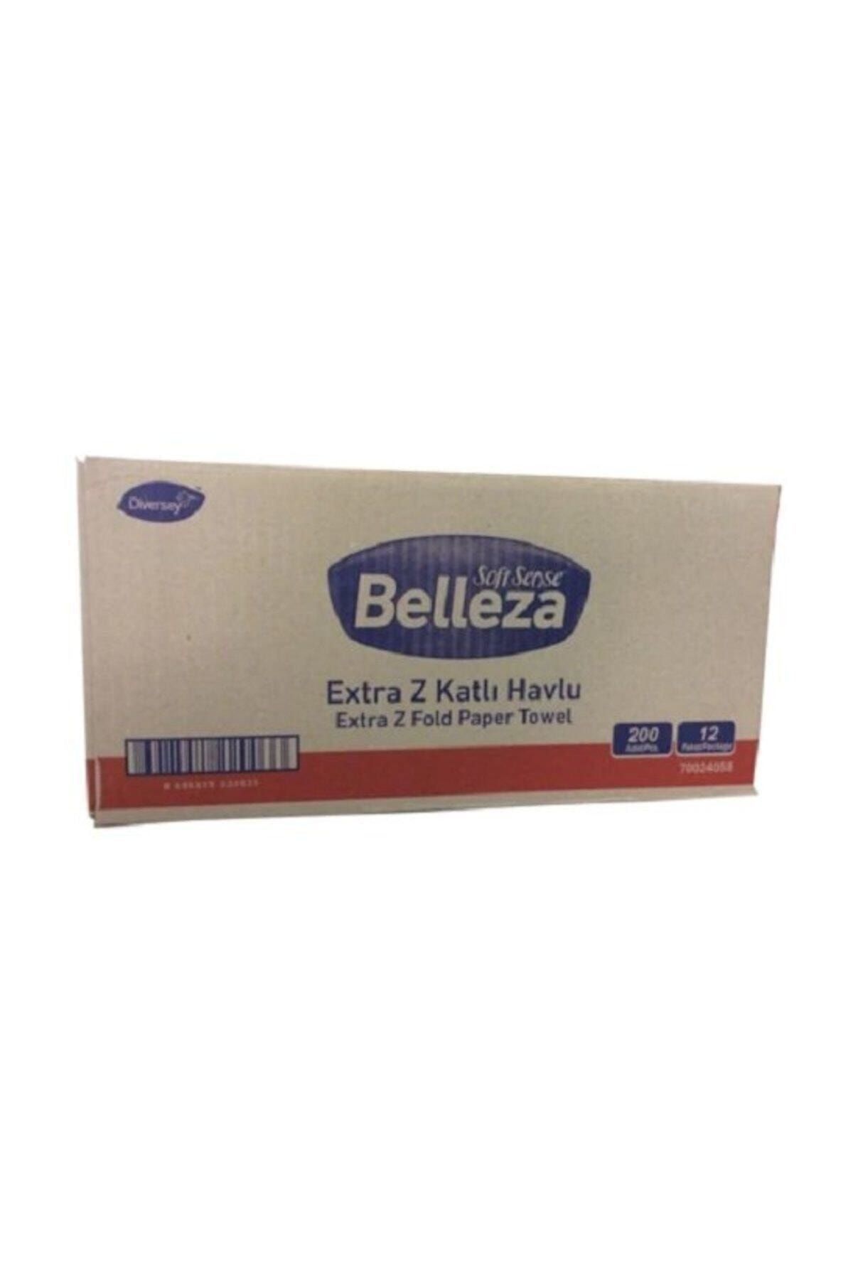 BELLEZA Extra Dispenser Kağıt Havlu Z Katlı 200 x 12'li Koli
