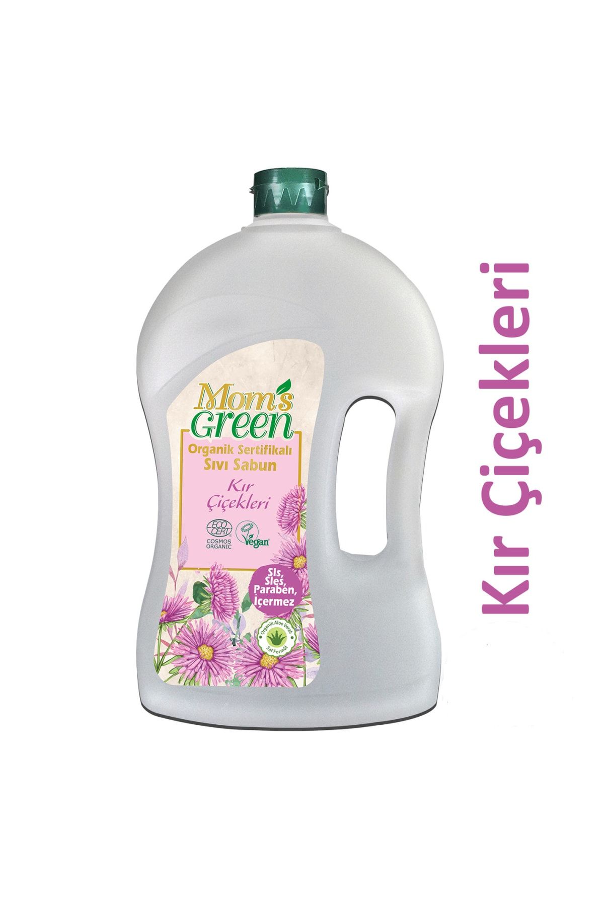 Mom's Green Organik Sertifikalı Sıvı Sabun Kır Çiçekleri 1500 ml Ecocert Cosmos