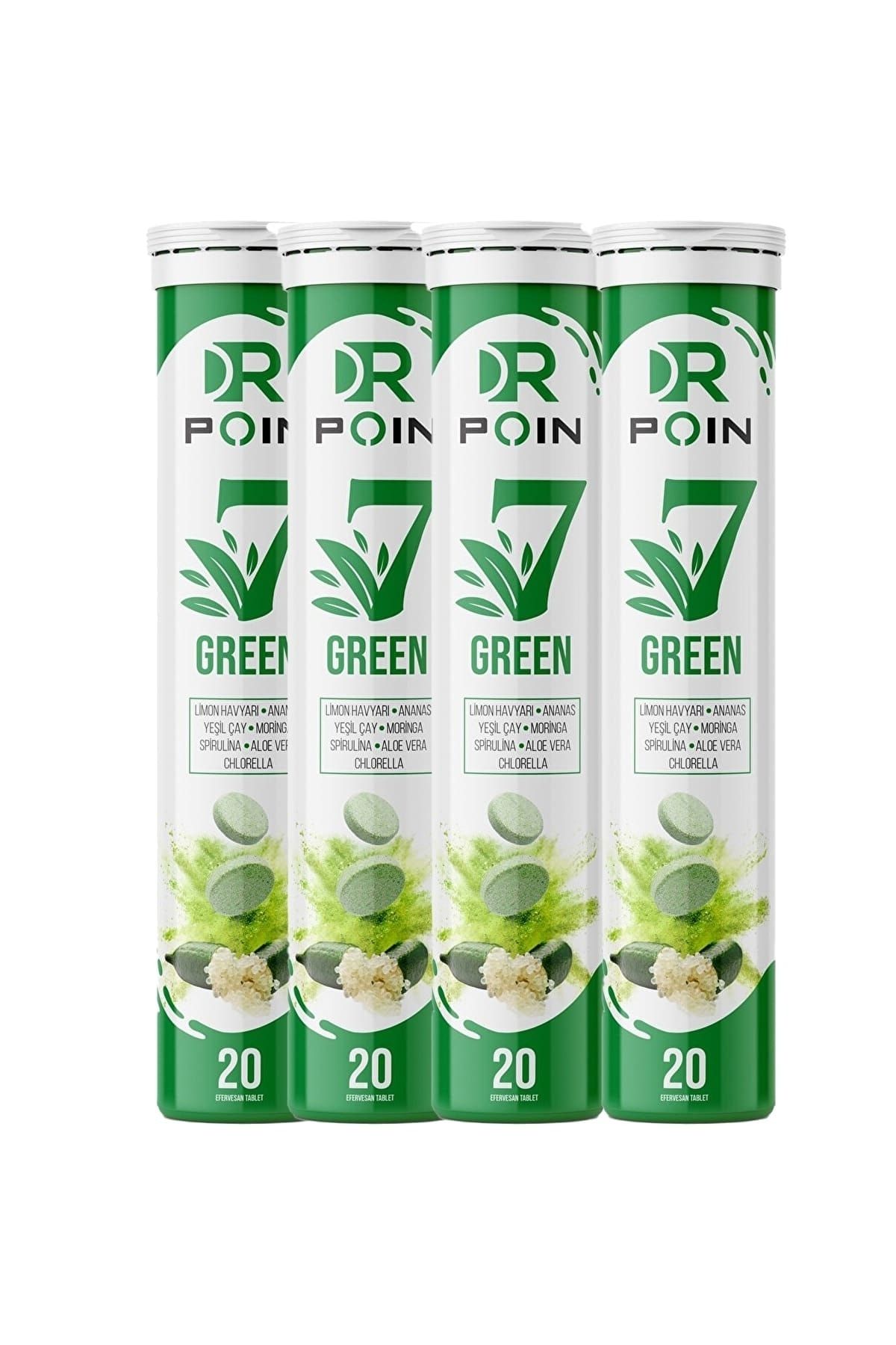 Dr Poin 7 Green Efervesan Tablet 4 Adet
