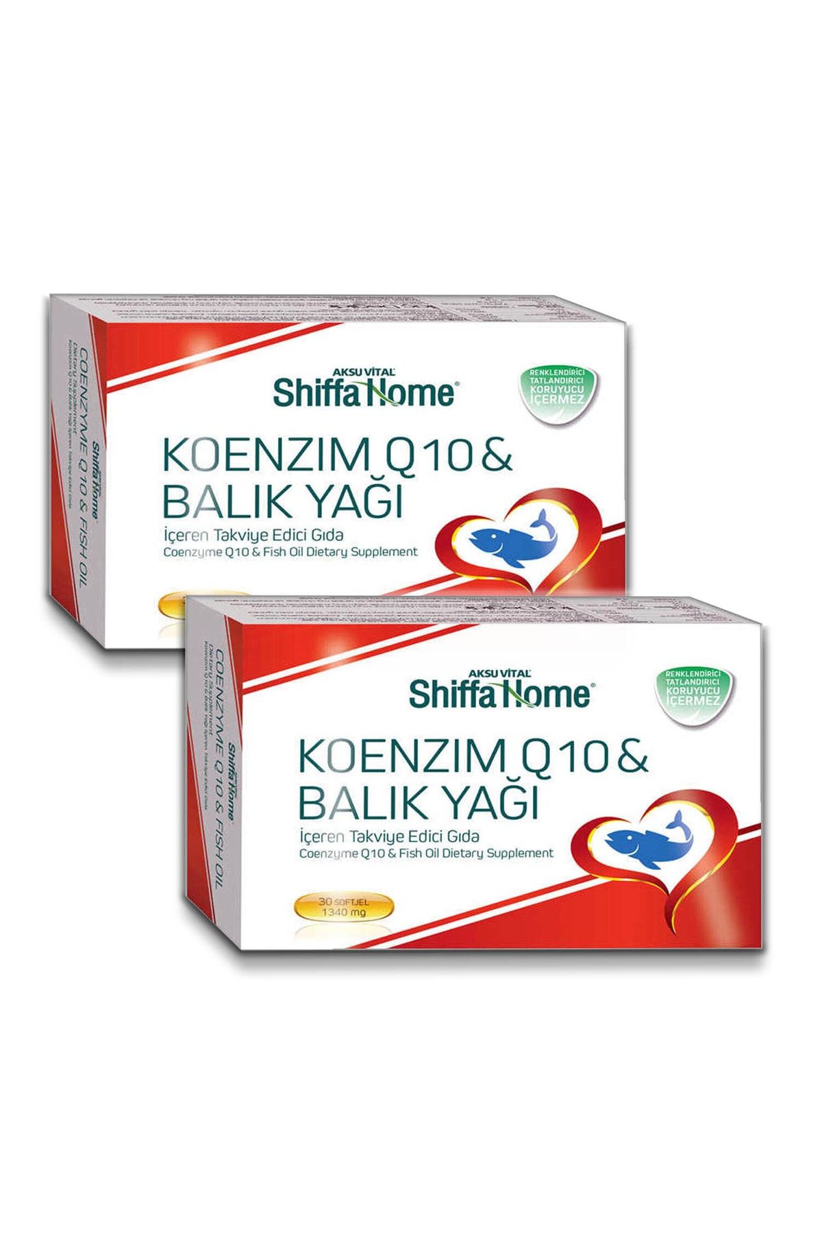 Shiffa Home 2 Adt Aksuvital Koenzim Q10-omega 3 1340mg 30 Softjel