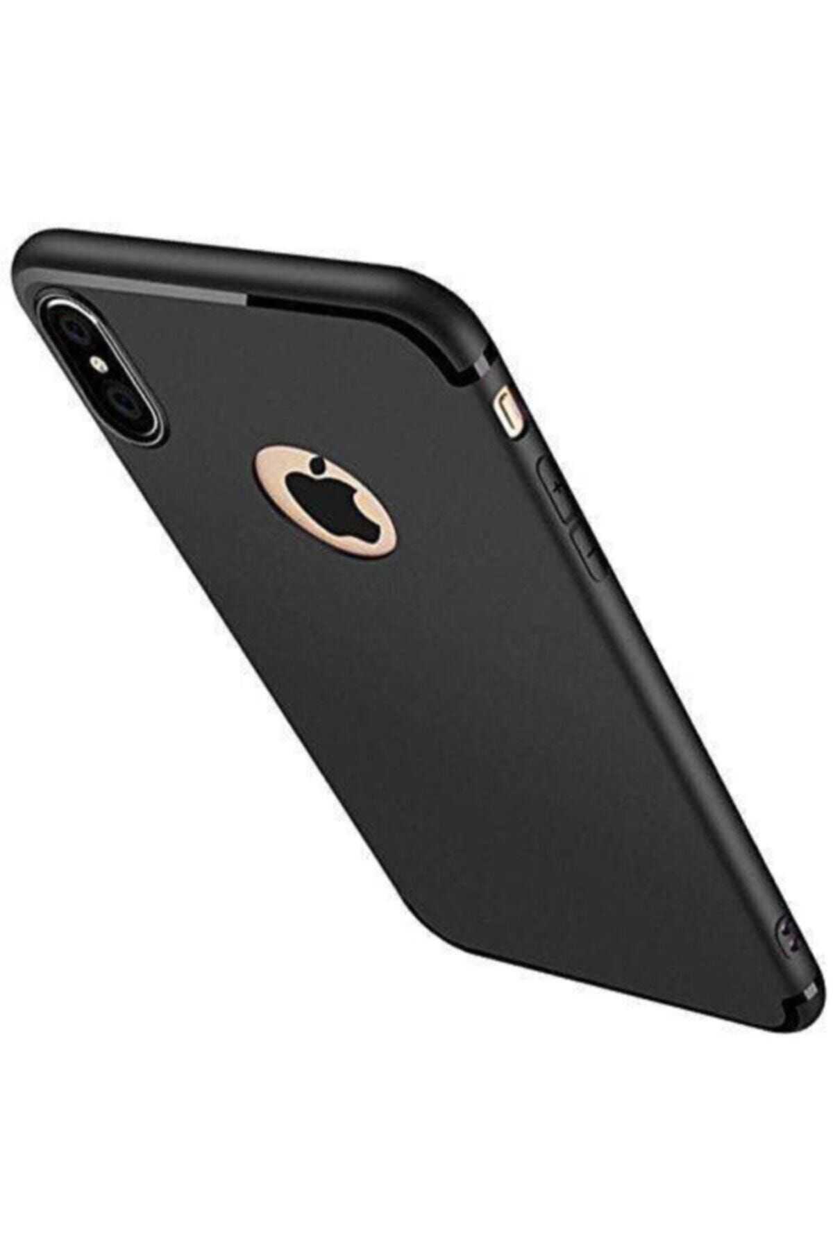 Case Iphone X Xs Ultra Uyumlu Ince Siyah Mat Tıpalı Silikon Kılıf