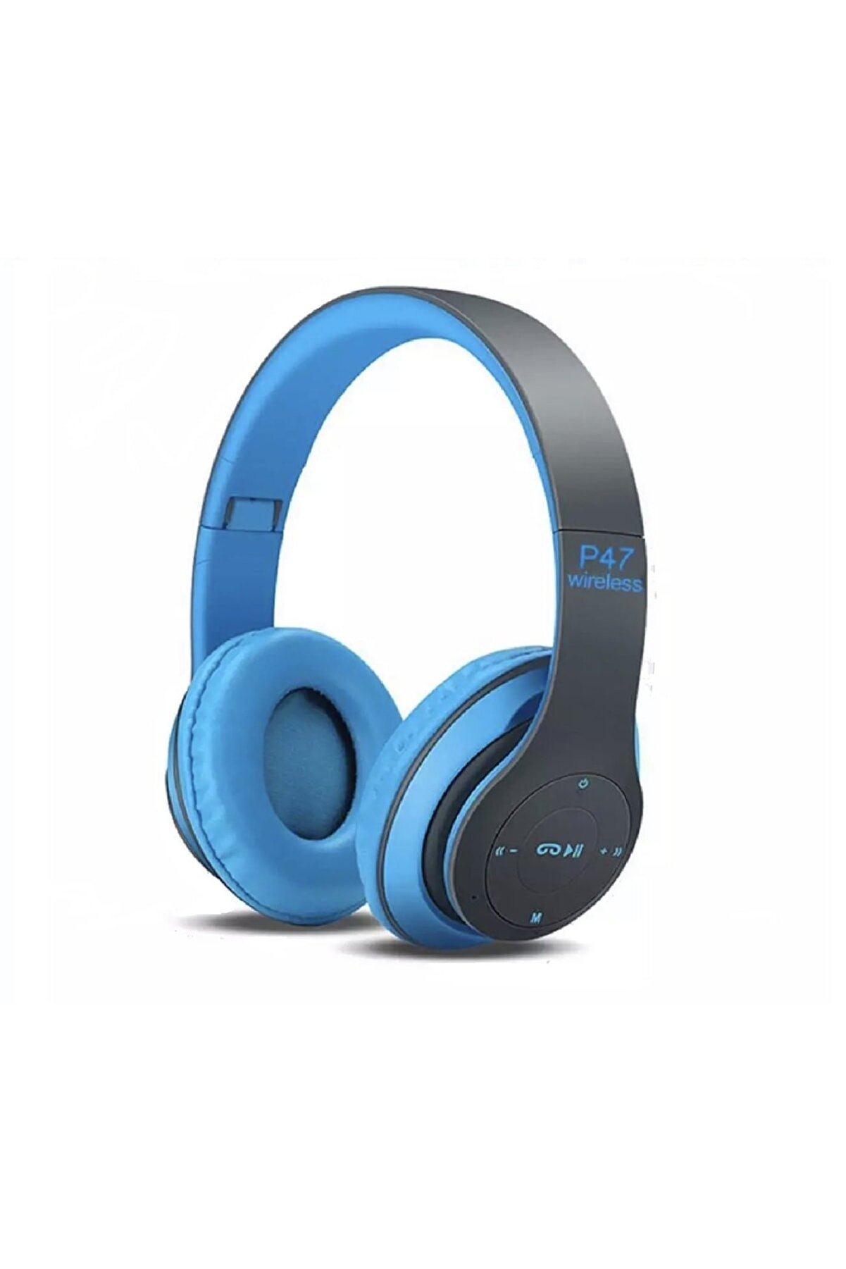 Polygold P47POL Bluetooth Kulaklık Mp3 Fm Solo 2 Beats Model Kulaküstü Mavi