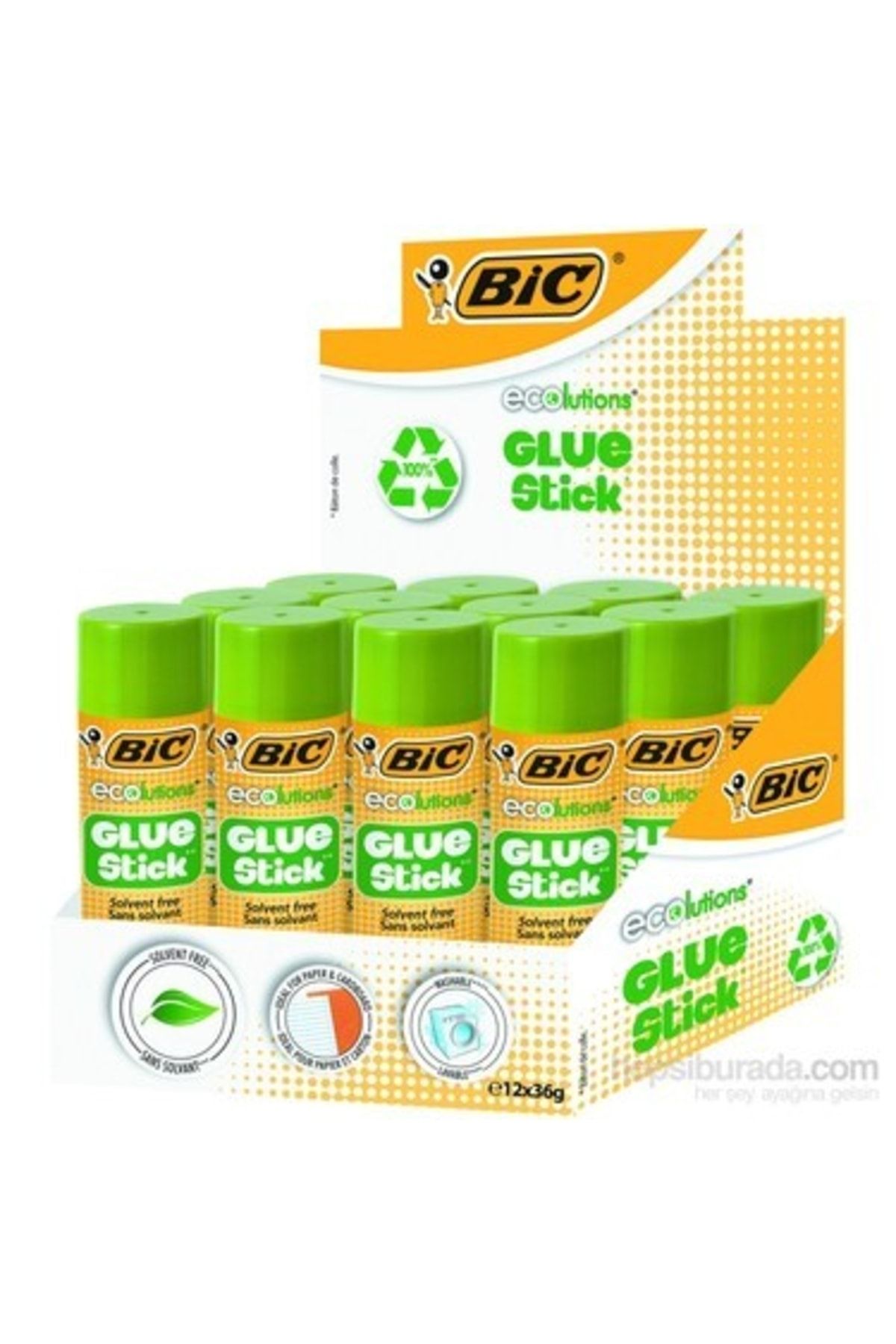 Bic Eco Glue Stıck 36 gr 12 li Kutu