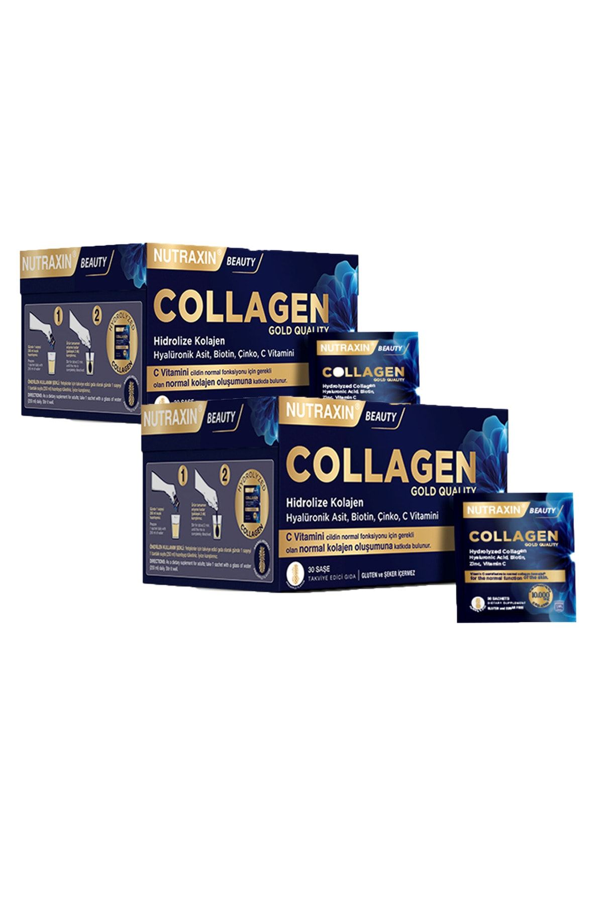 Nutraxin Hydrolyzed Collagen Saşe 30 X 11 Gr X 2 Adet