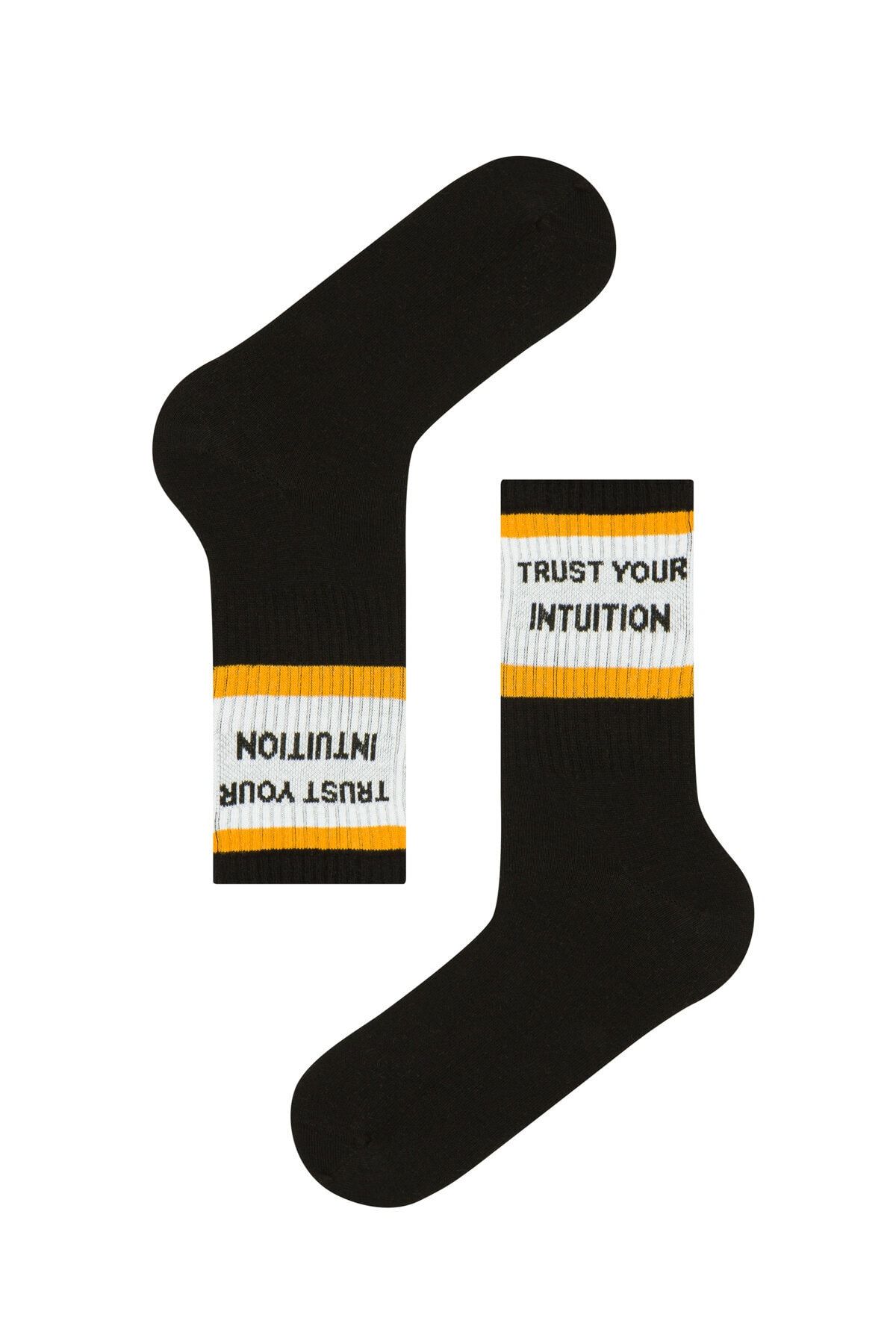 Penti Erkek Siyah Cool Slogan Soket Çorap