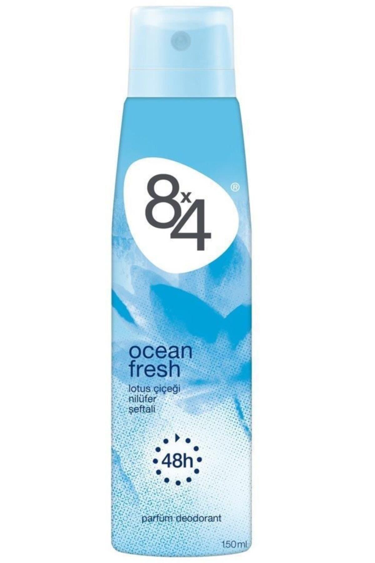8x4 Ocean Fresh Pudrasız Kadın Deodorant 150 Ml 4005900186638