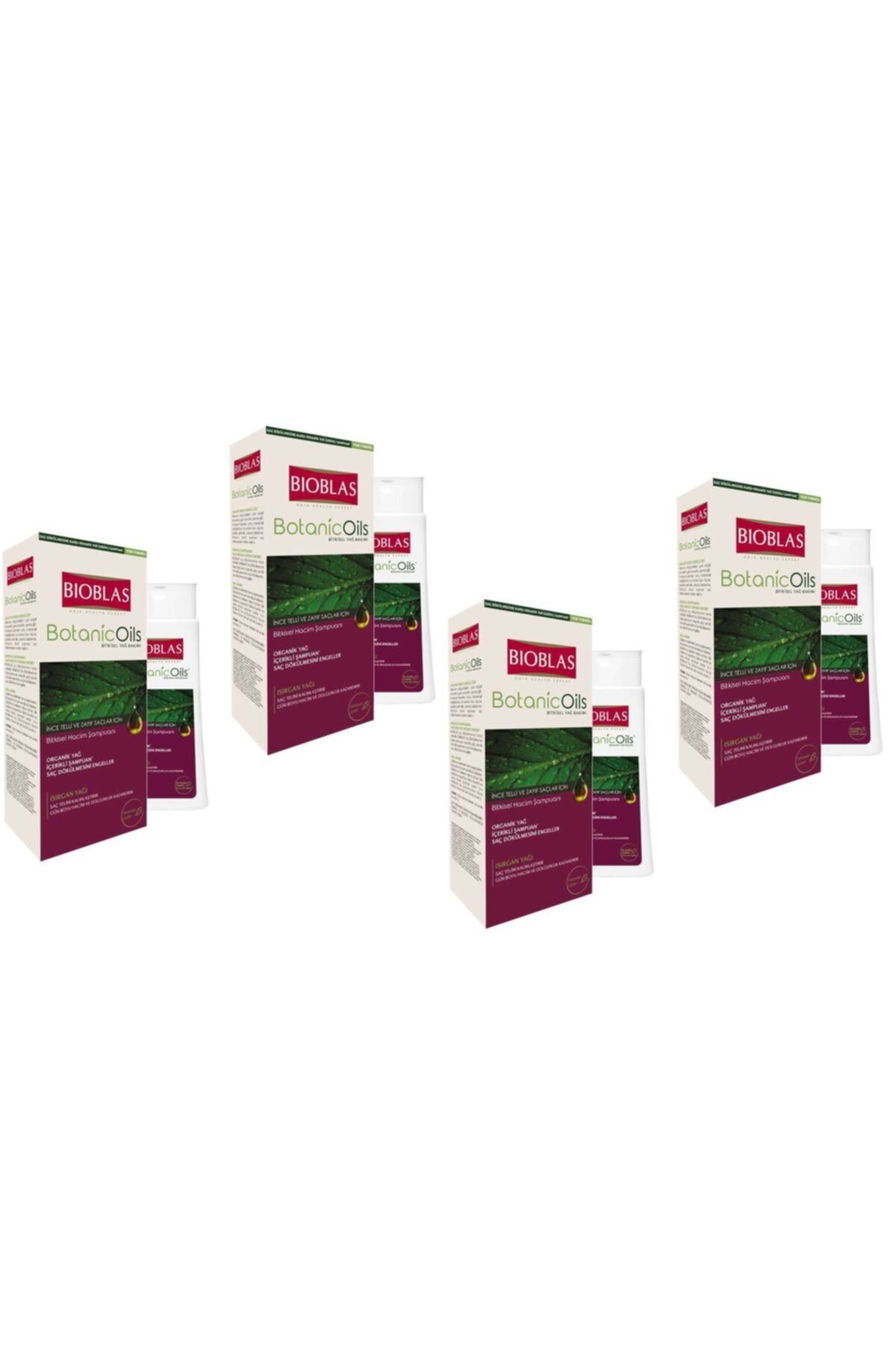 Bioblas Ince Telli Ve Zayıf Saçlar Için Bitkisel Hacim Şampuanı / Isırgan 360 Ml X 4 Adet
