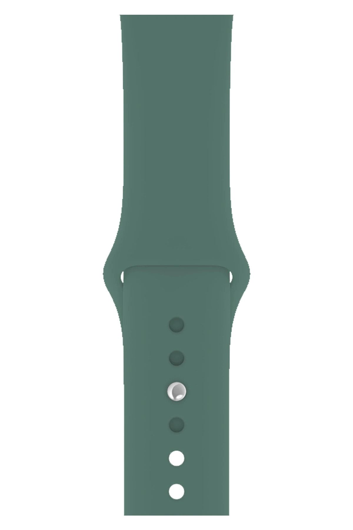 Fibaks Apple Watch 40mm A+ Yüksek Kalite Spor Klasik Silikon Kordon