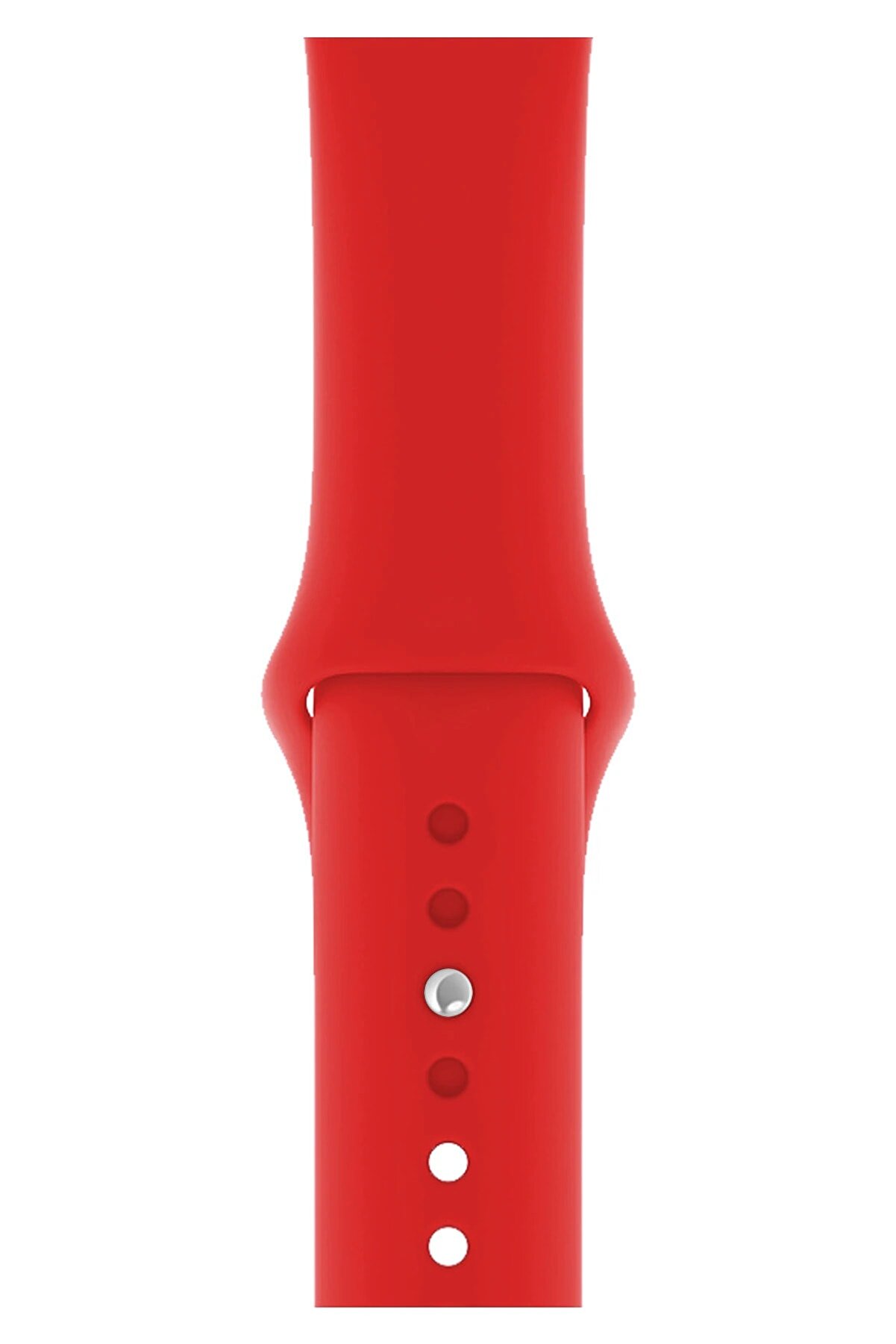 Fibaks Apple Watch 2 3 4 5 6 7 Se Nike 42 44 45mm A+ Kaliteli Spor Klasik Slikon Kordon Kayış Bileklik