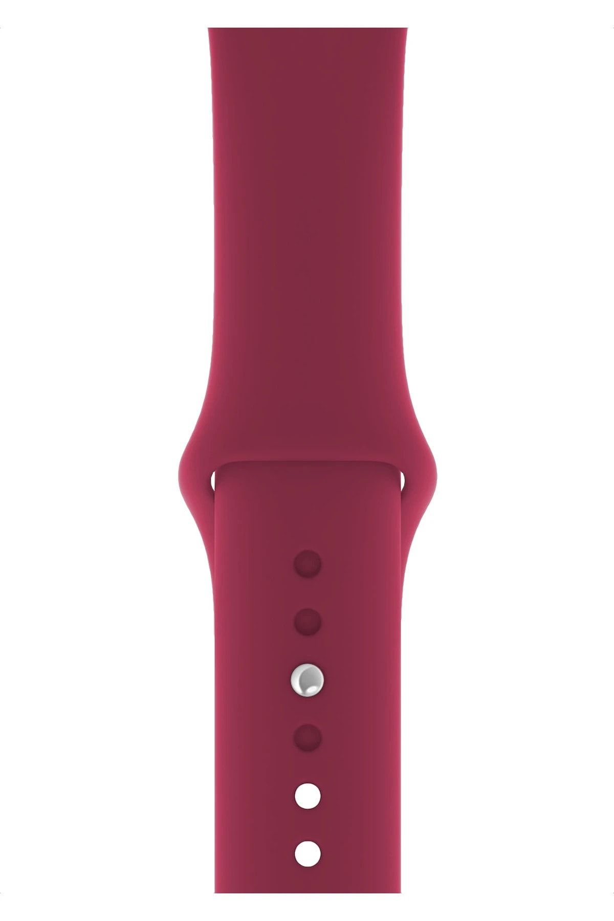 Fibaks Apple Watch 3 4 5 6 7 8 Se Nike 38 40 41mm A+ Kalite Kordon Kayış Bileklik Klasik Kaliteli Silikon
