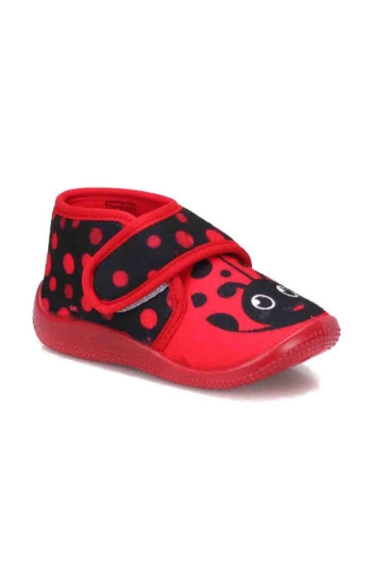 Gigi Kız Çocuk Kırmızı Lisanslı Uğur Böceği Ortopedik Ev ve Kreş Ayakkabısı