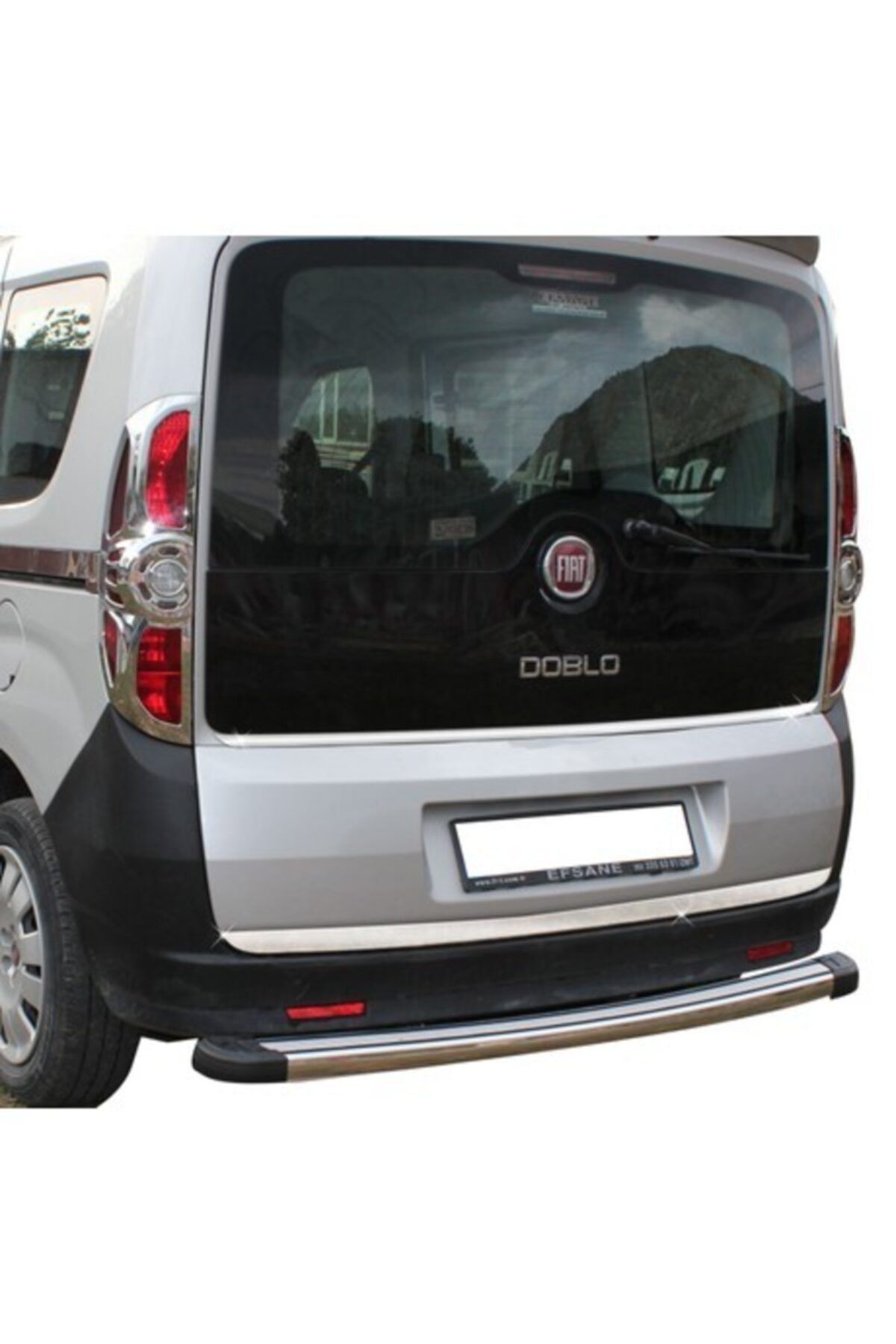 Fiat Doblo Formlu Krom Bagaj Alt Çıtası Paslanmaz Çelk 2010-2015