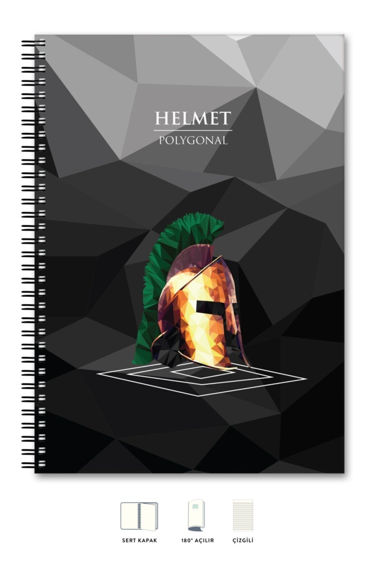 Le Color Okul Defter Esnek Kap A4 Çizgili 200sy Polygonal