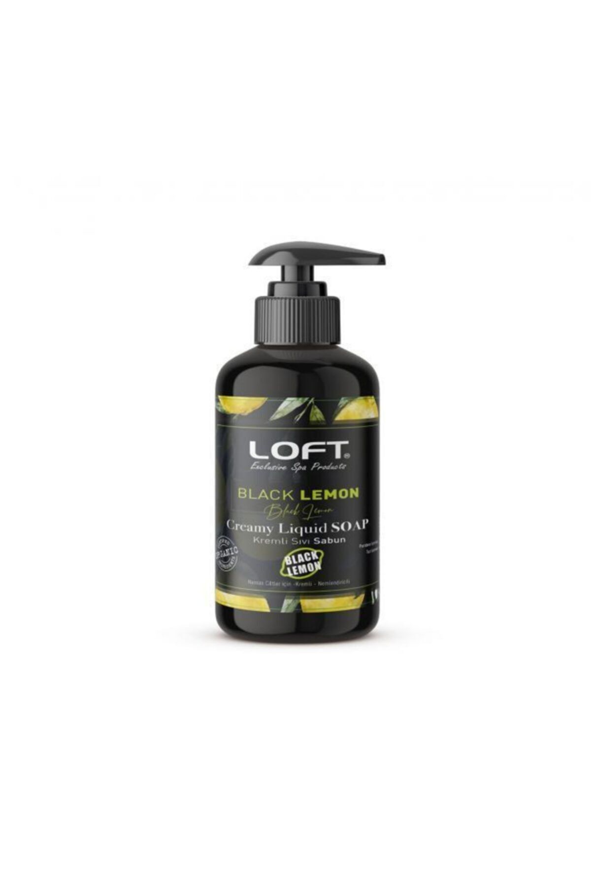 Loft Black Lemon Exclusive & Ilgi Çekici Siyah Renkli Sıvı Sabun 500ml.