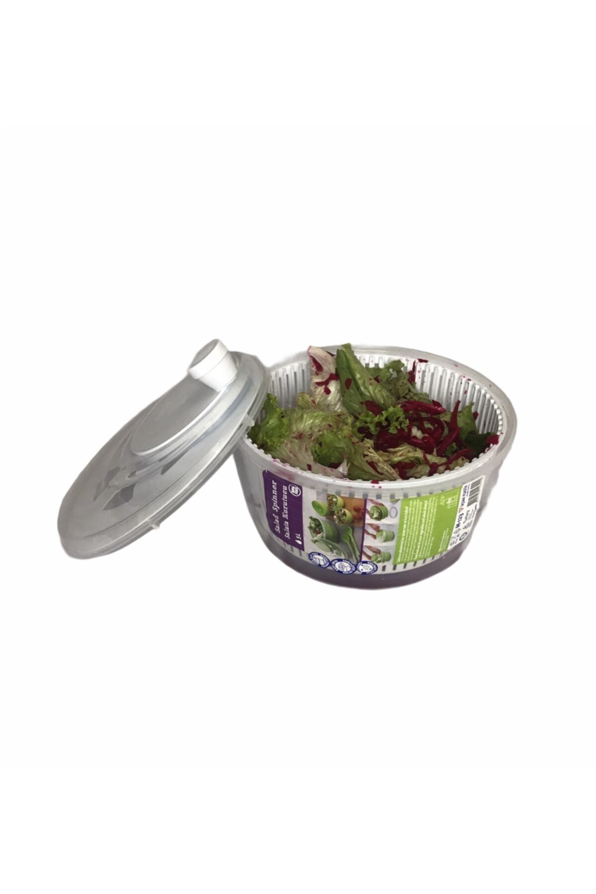Üçsan Plastik Güney Ticaret Üçsan Salata Sebze Kurutucusu 4.5 Lt Beyaz