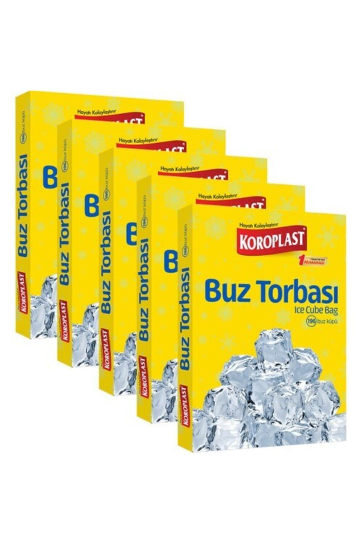 Koroplast Buz Torbası 196 Küp - 5 Paket