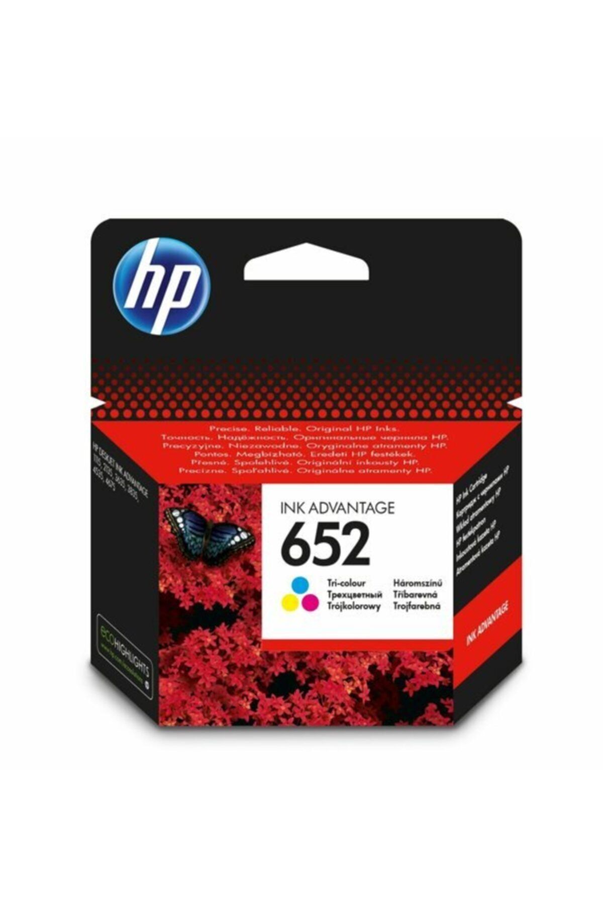 HP 652 Orjinal Kartuş Renkli F6v24a