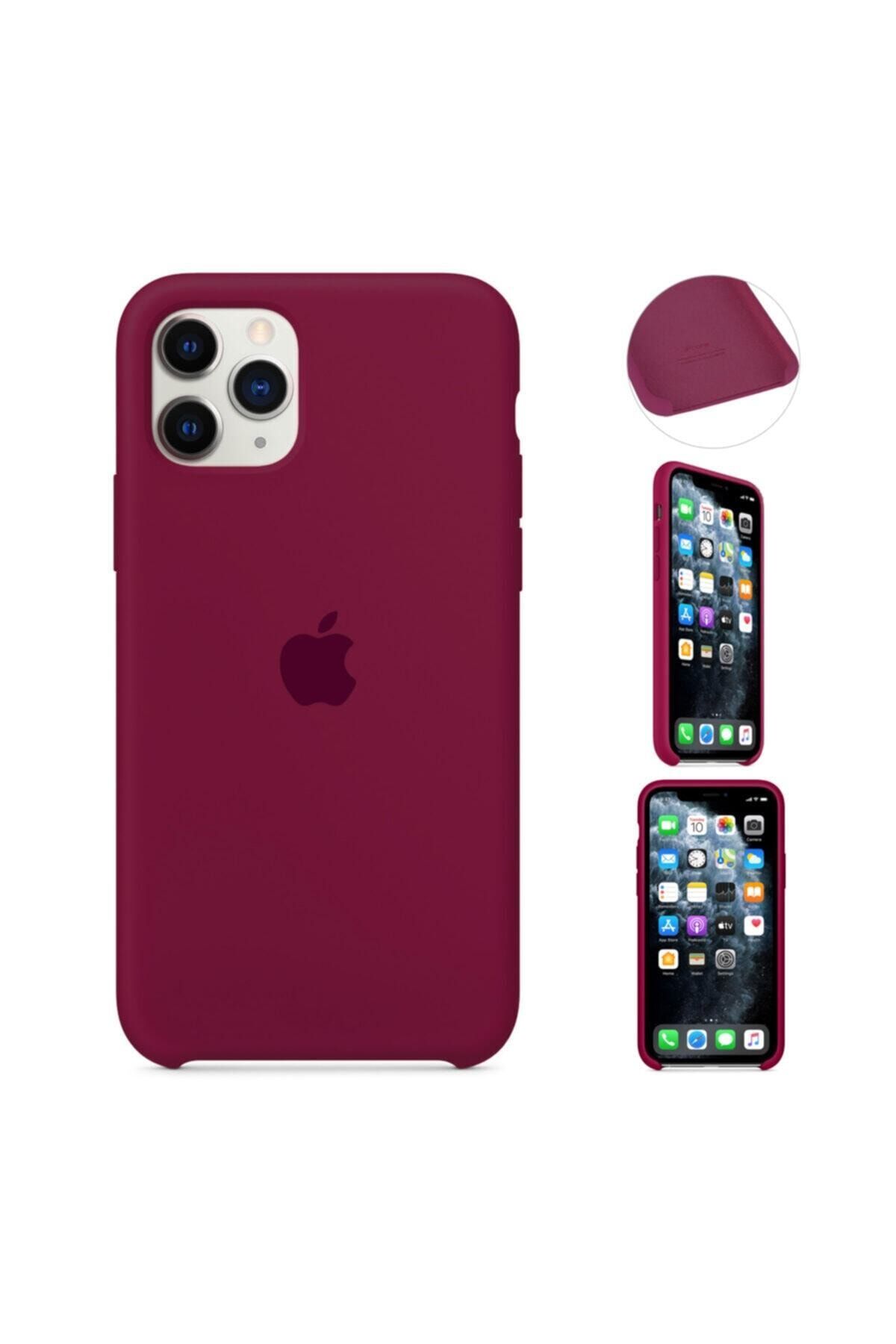MobileGaraj Lal Kırmızı Iphone 11 Pro Max Için Lansman Silikon Kılıf