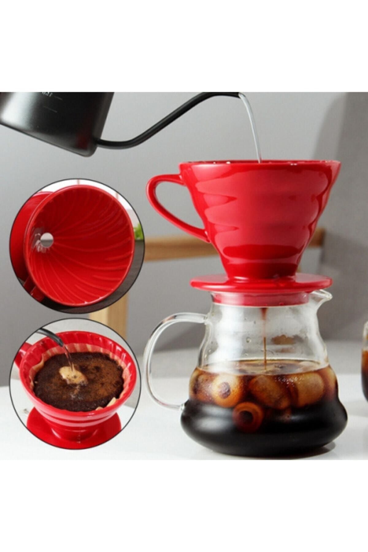 cafeavm V60 Filtre Kahve Demleme Seti / Pour Over Dripper Set