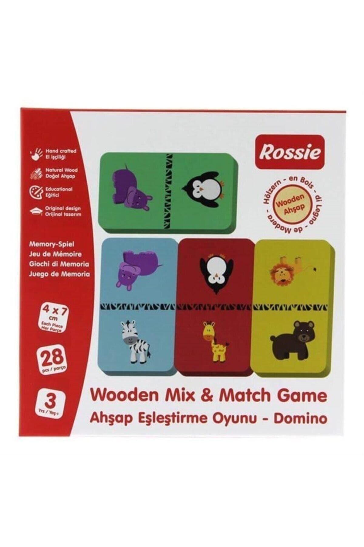 Rossie Ahşap Eşleştirme Oyunu - Domino Game