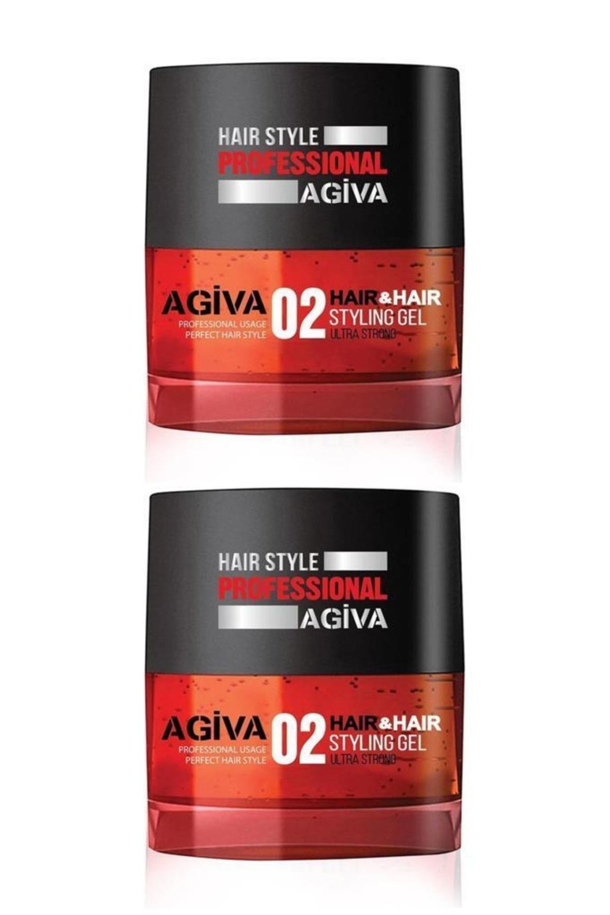 Agiva Hair Styling Gel 02 Ultra Strong 200 Ml X2