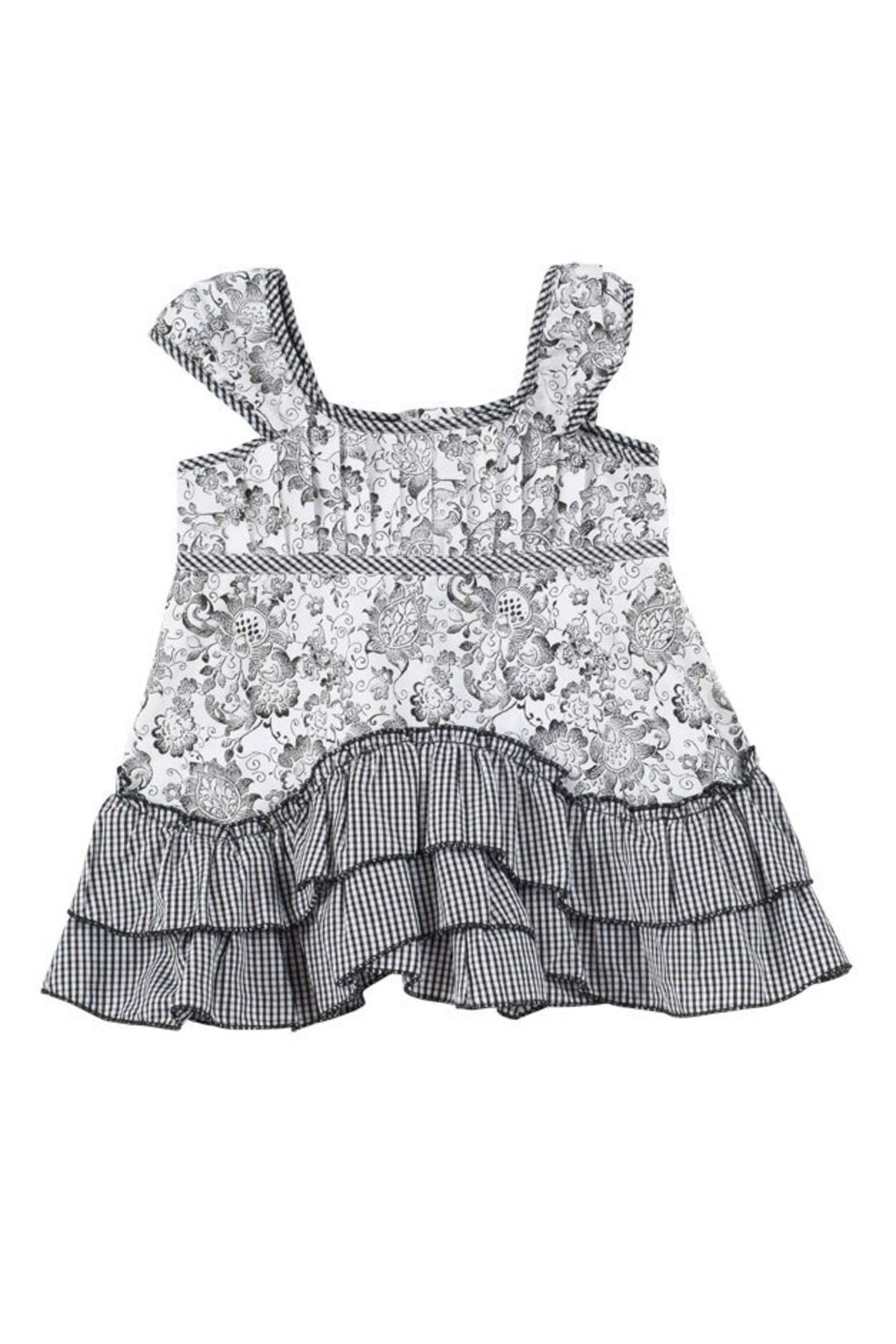 Andy Wawa Kız Bebek Askılı Poplin Yazlık Elbise