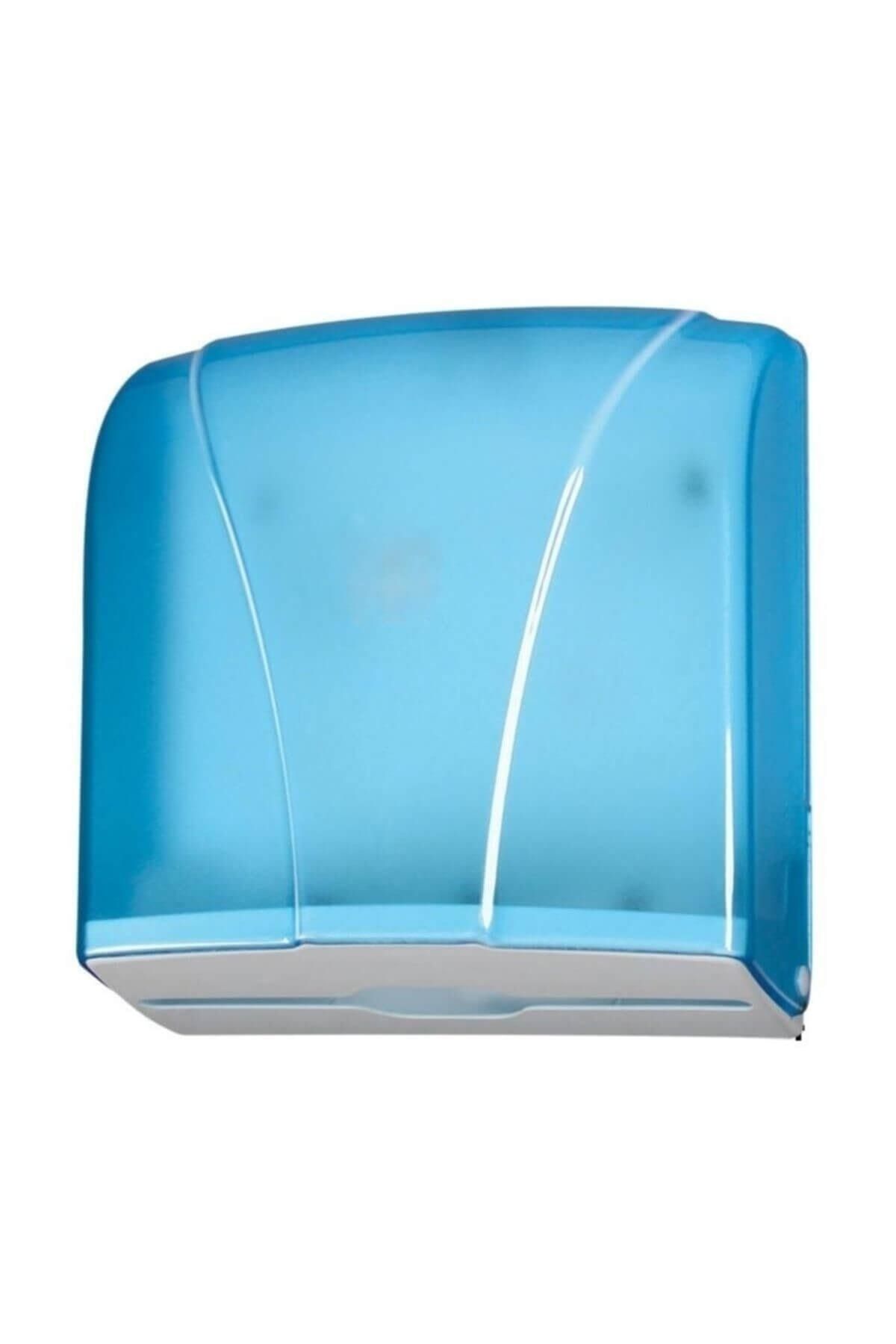 Palex 3464-1 Z Z Katlı Havlu Dispenseri Şeffaf Mavi