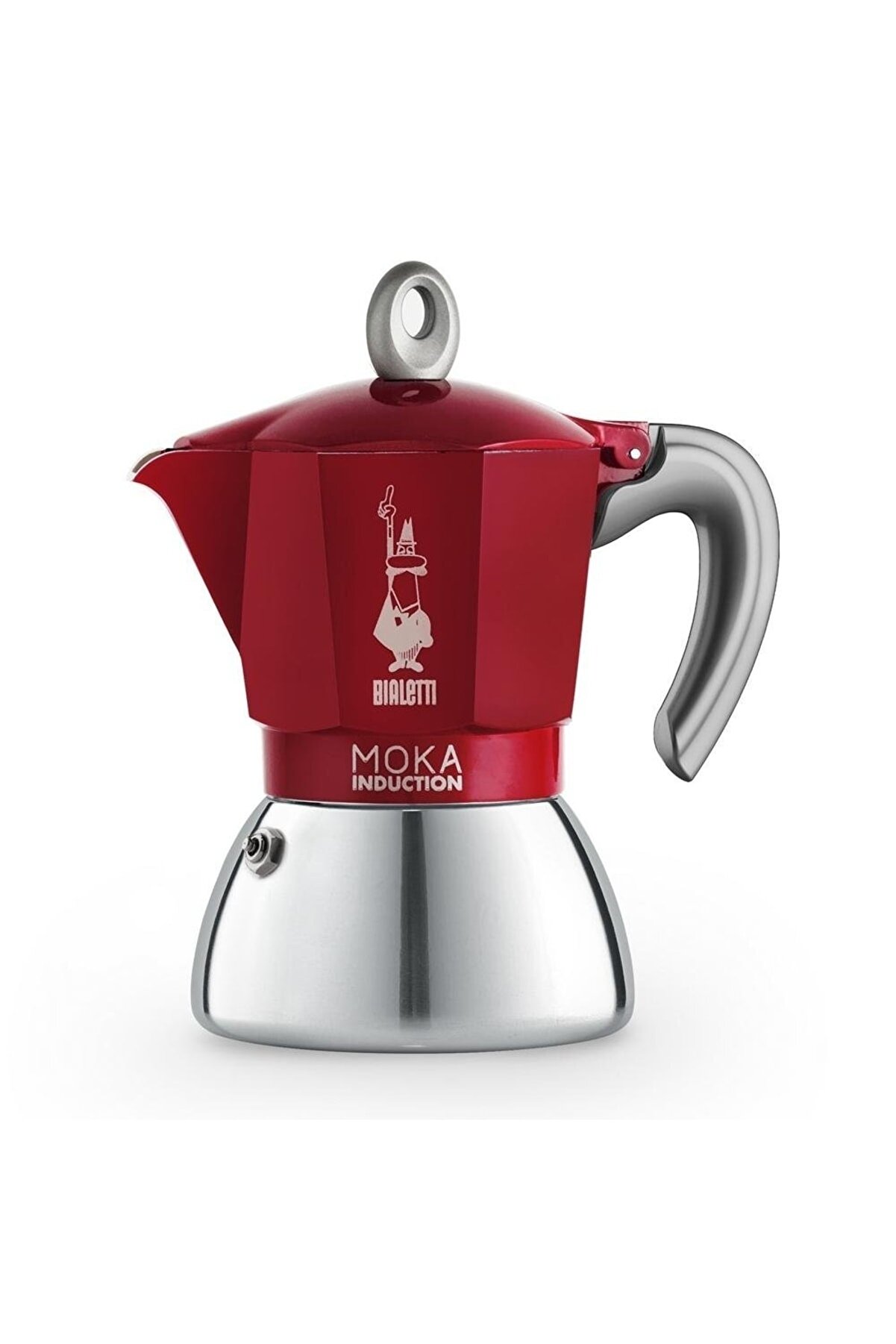 Bialetti Mare Mosso Caffe Ê Vendite Moka Pot Induction Red 6 Cups