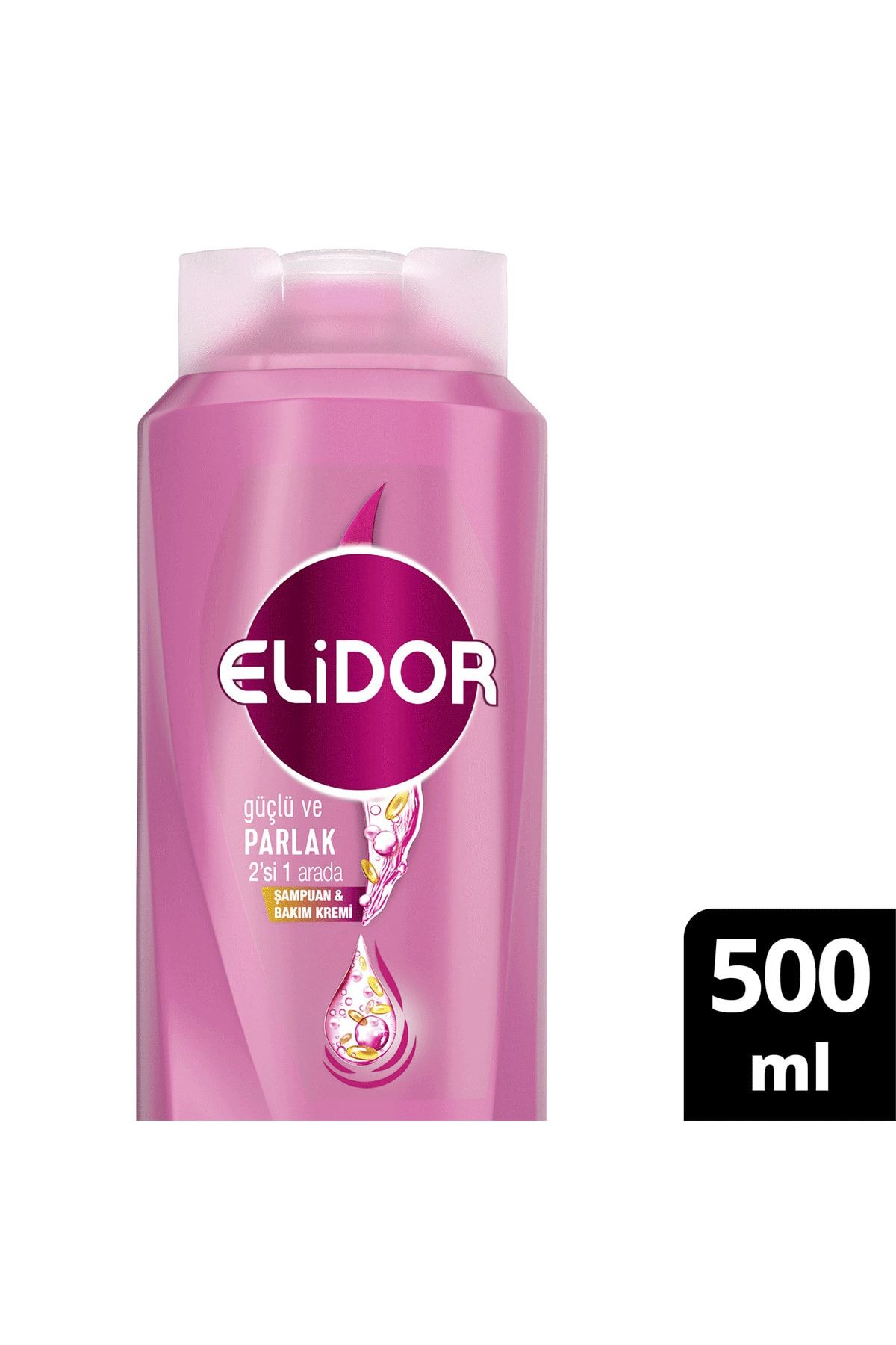 Elidor Güçlü Ve Parlak 2si 1 Arada Saç Bakım Şampuanı 500 Ml