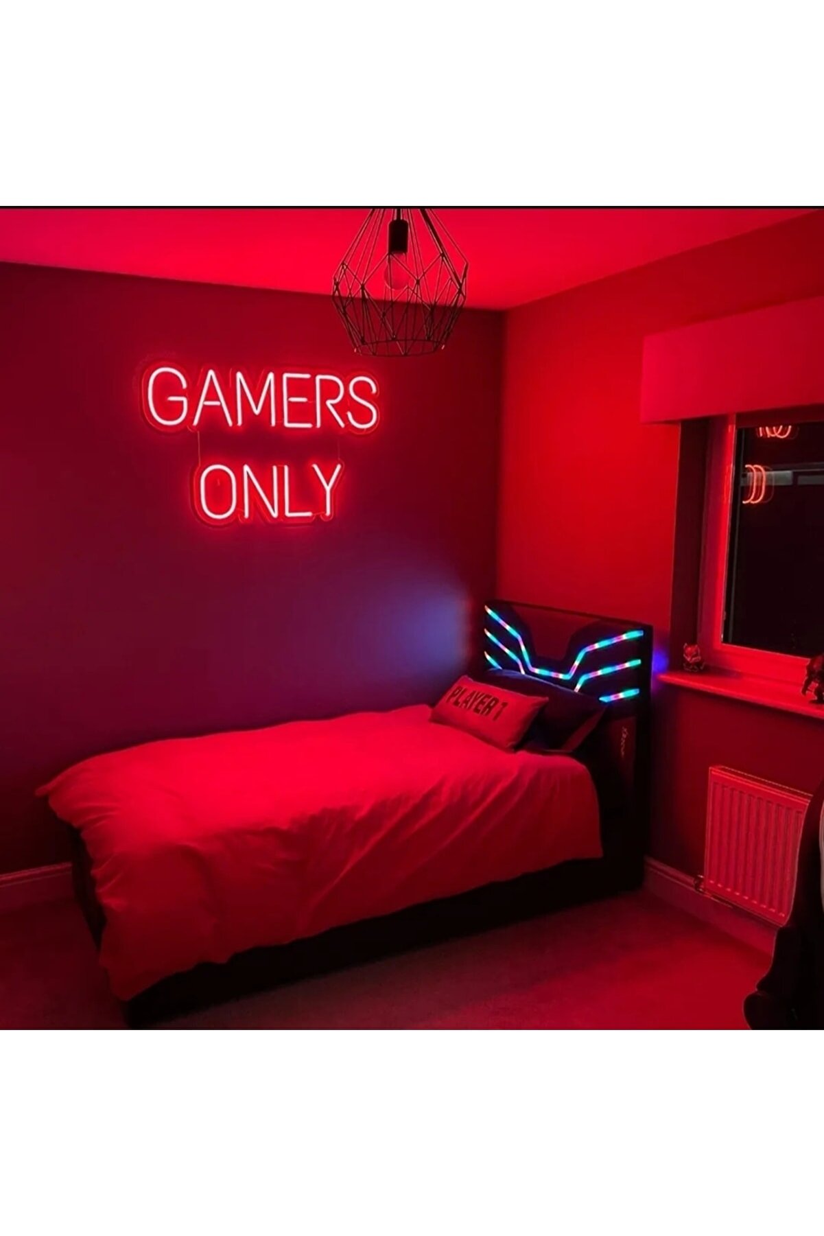 TuransoyCraft Neon Led Dekoratif Duvar Yazısı Gaming Tablo Gamers Only TuransoyCraft Neon Led Dekoratif Duvar Yazısı Gaming Tablo Gamers Only