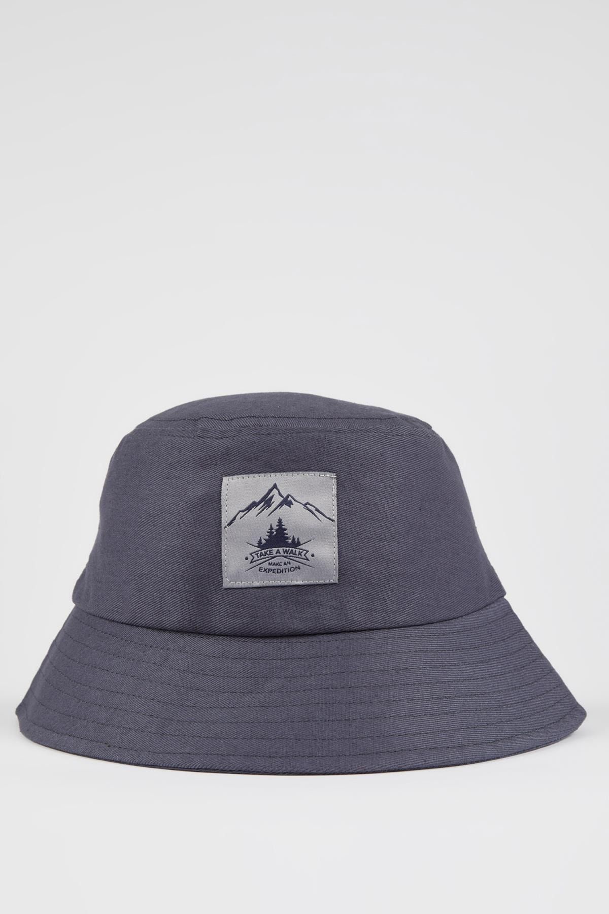Defacto Erkek Etiket Işlemeli Bucket Şapka