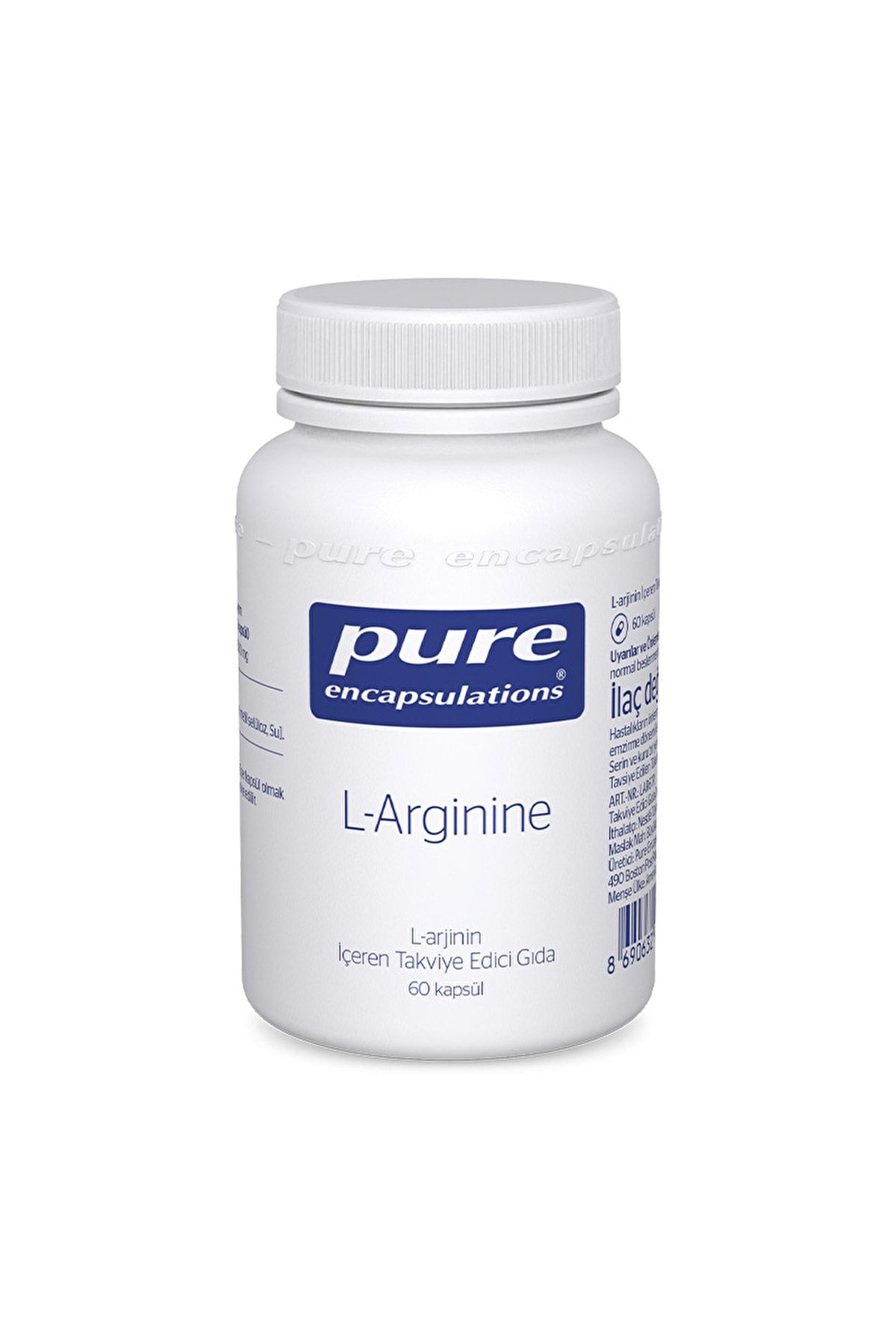 Pure Encapsulations L-arginine 60 Kapsül