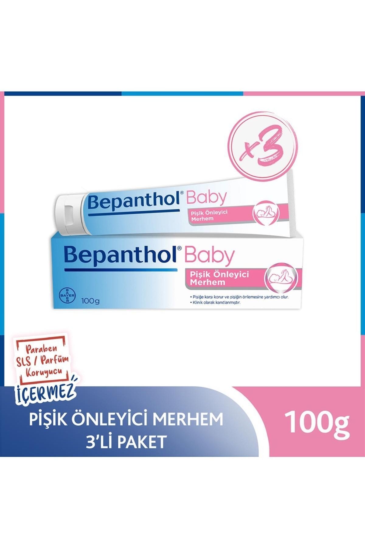 Bepanthol Baby Pişik Önleyici Merhem 3x100 Gr