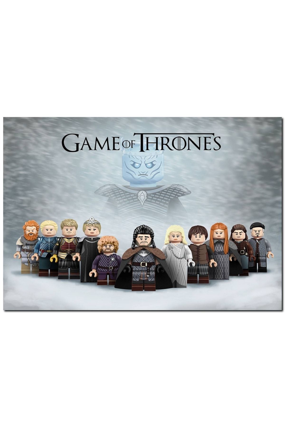 Cakatablo Game Of Thrones House Stark Özel Minifigürler Görseli (35x50 Cm Boyut)