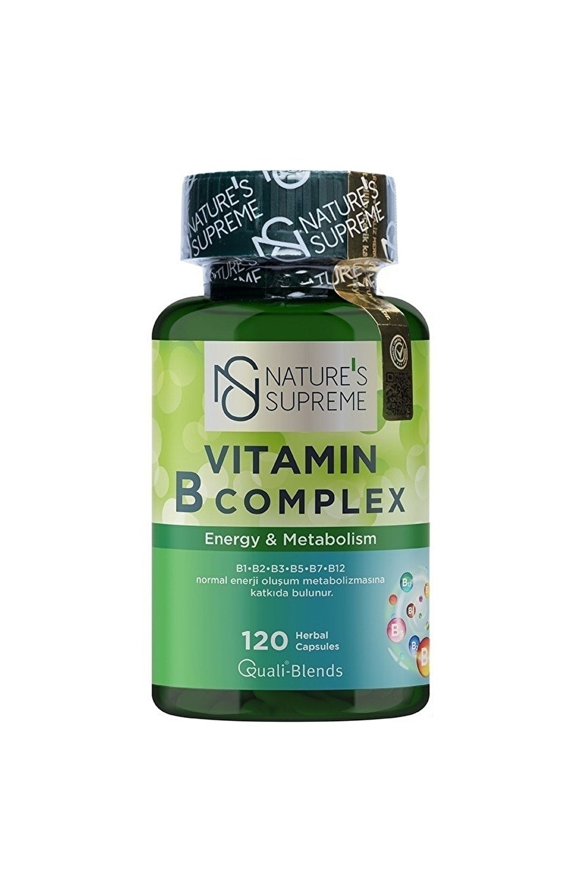 Natures Supreme Vitamin B Complex 120 Kapsül