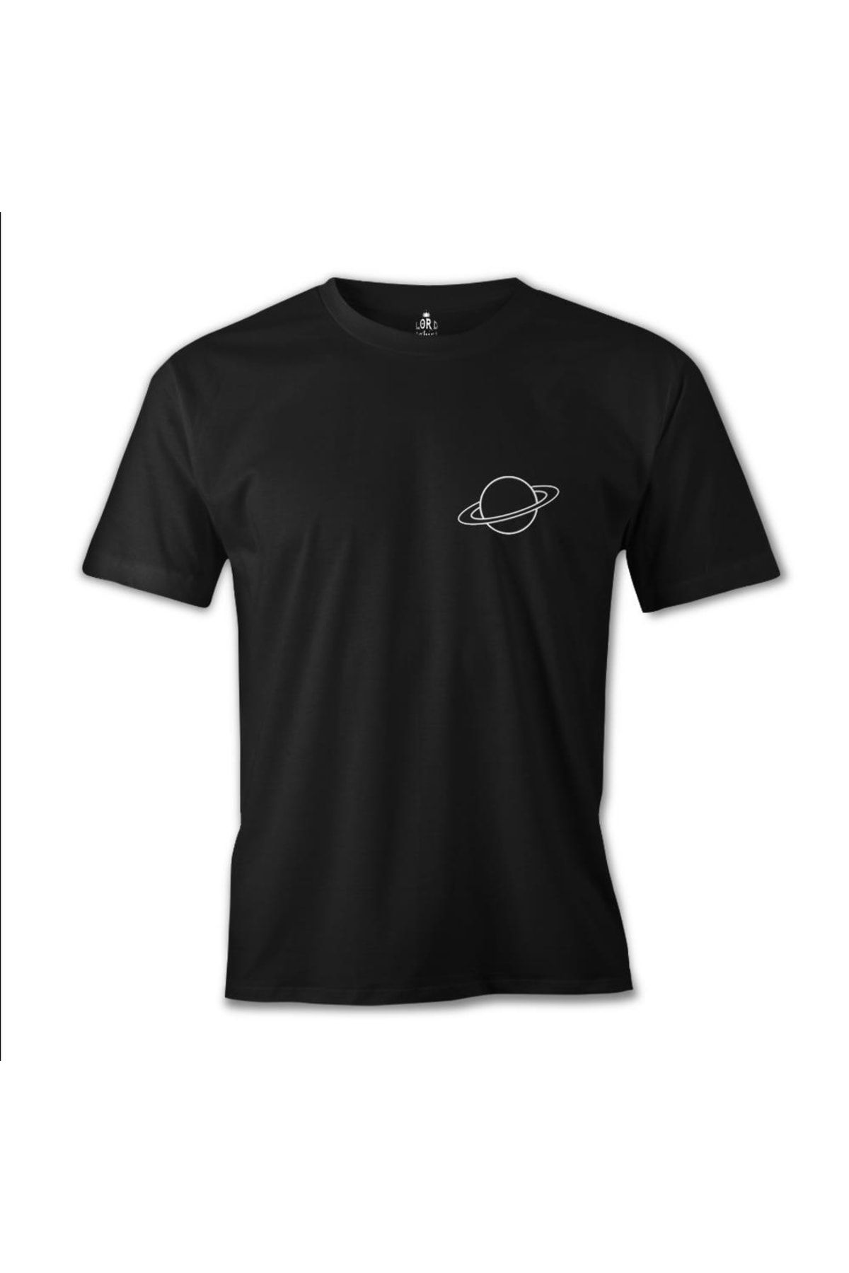 Lord T-Shirt Saturn Logo Siyah Erkek Tshirt