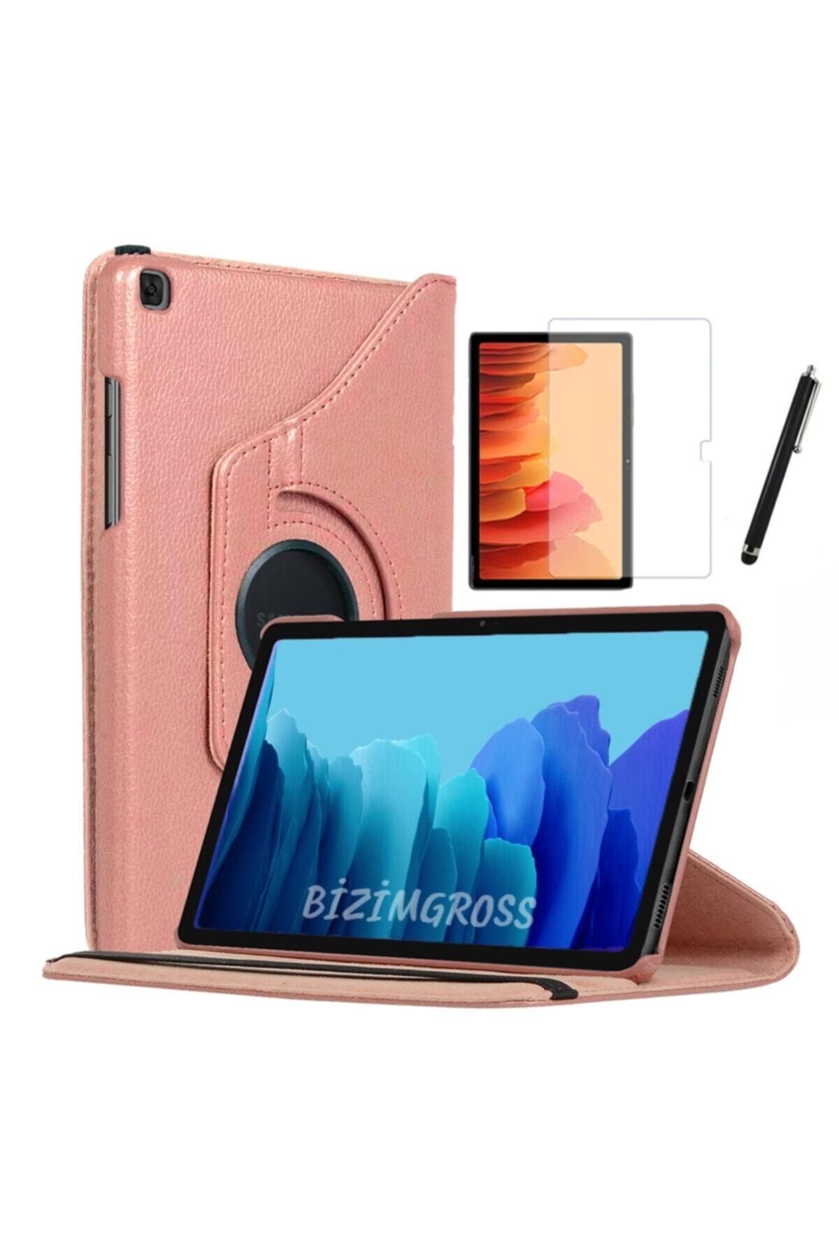 BizimGross Samsung Galaxy Tab A7 Sm T500 T505 T50 uyumlu Dönebilen + Ekran Koruyucu + Kalem 10.4 Inç