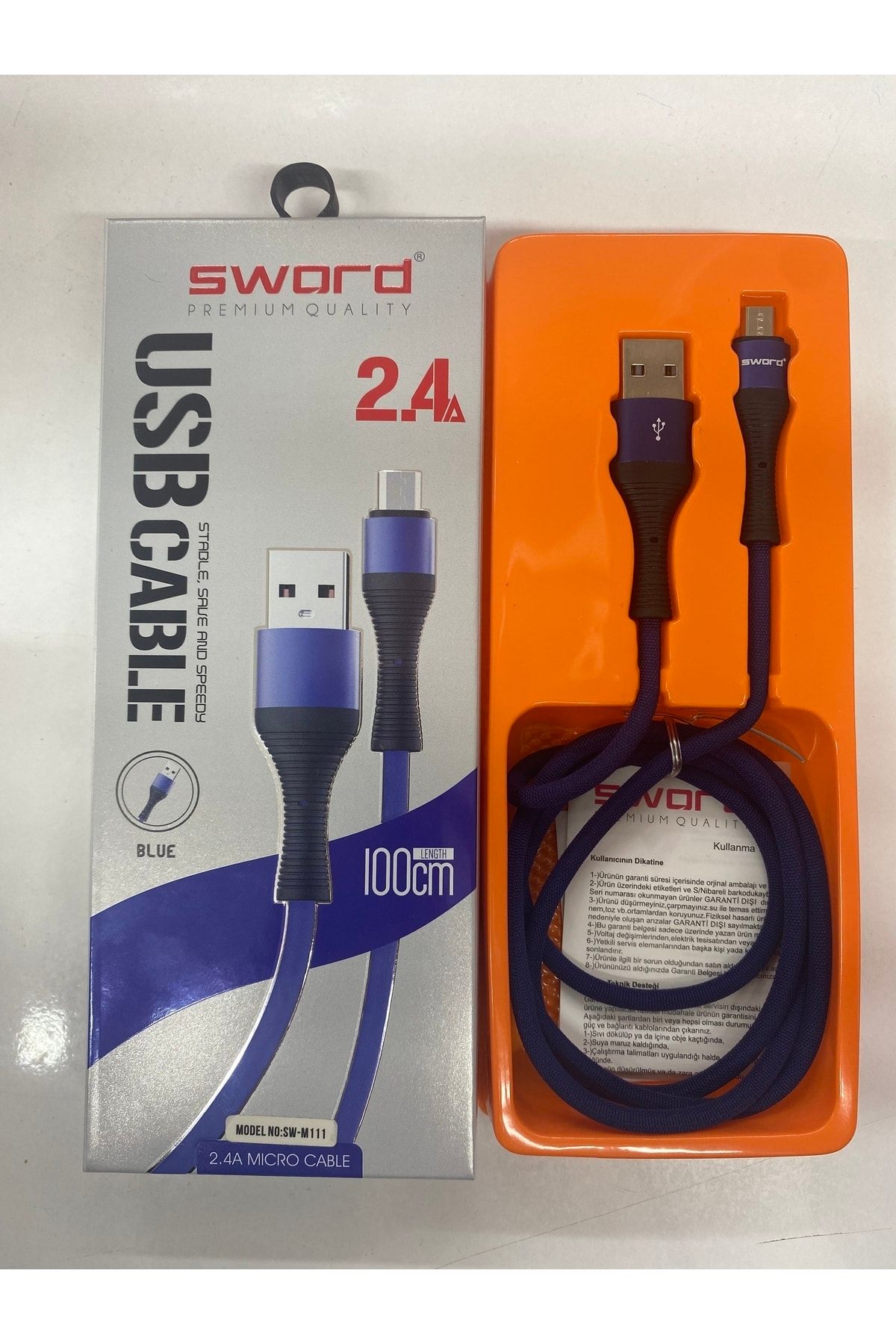 SWORD 2.4 Amper Mıcro Hıgh-speedy Şarj Kablosu