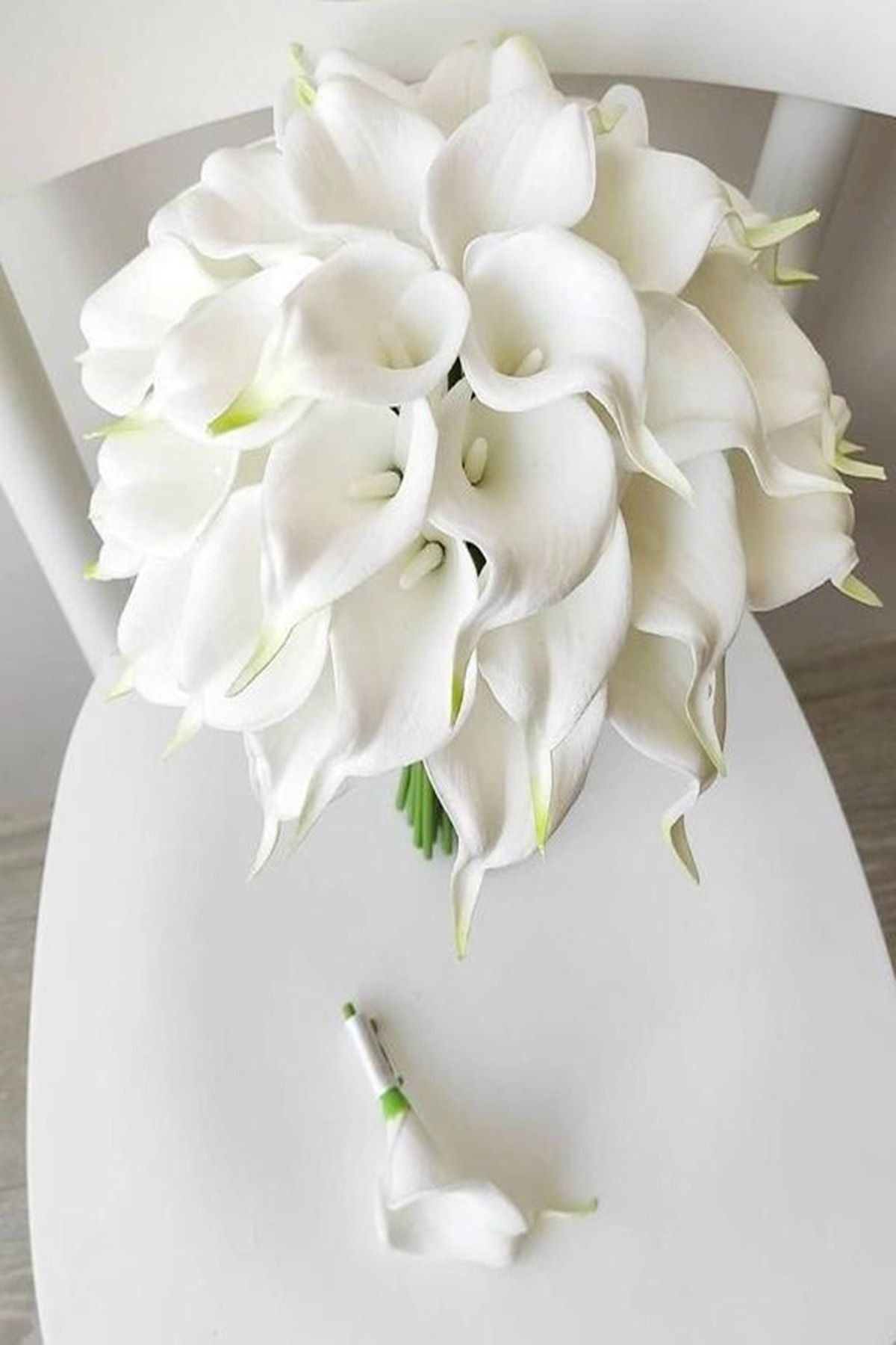 fesleğen çiçek Gelin Buketi Islak Gala Beyaz Damat Yaka Çiçeği