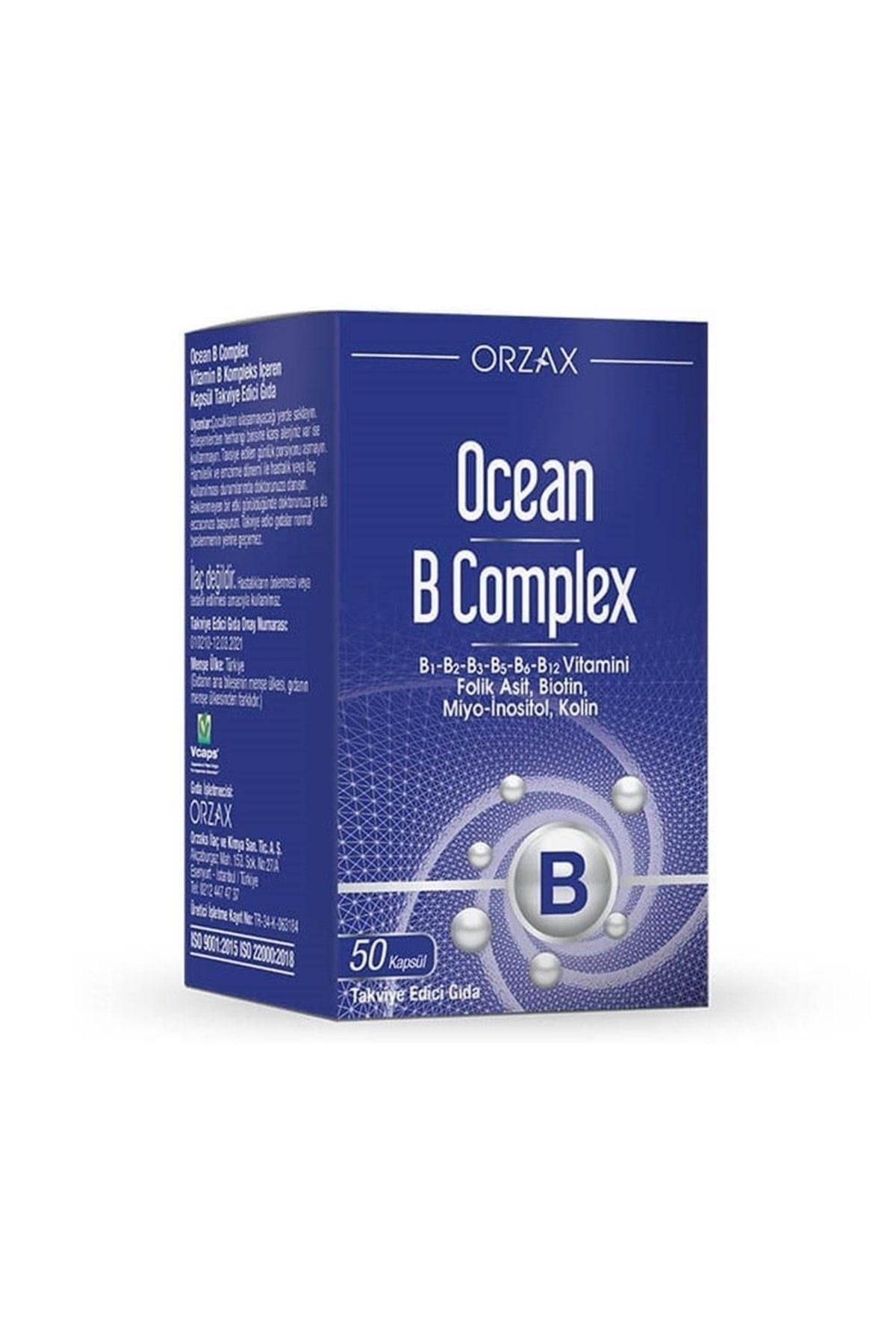 Ocean Orzax B Complex 50 Kapsül