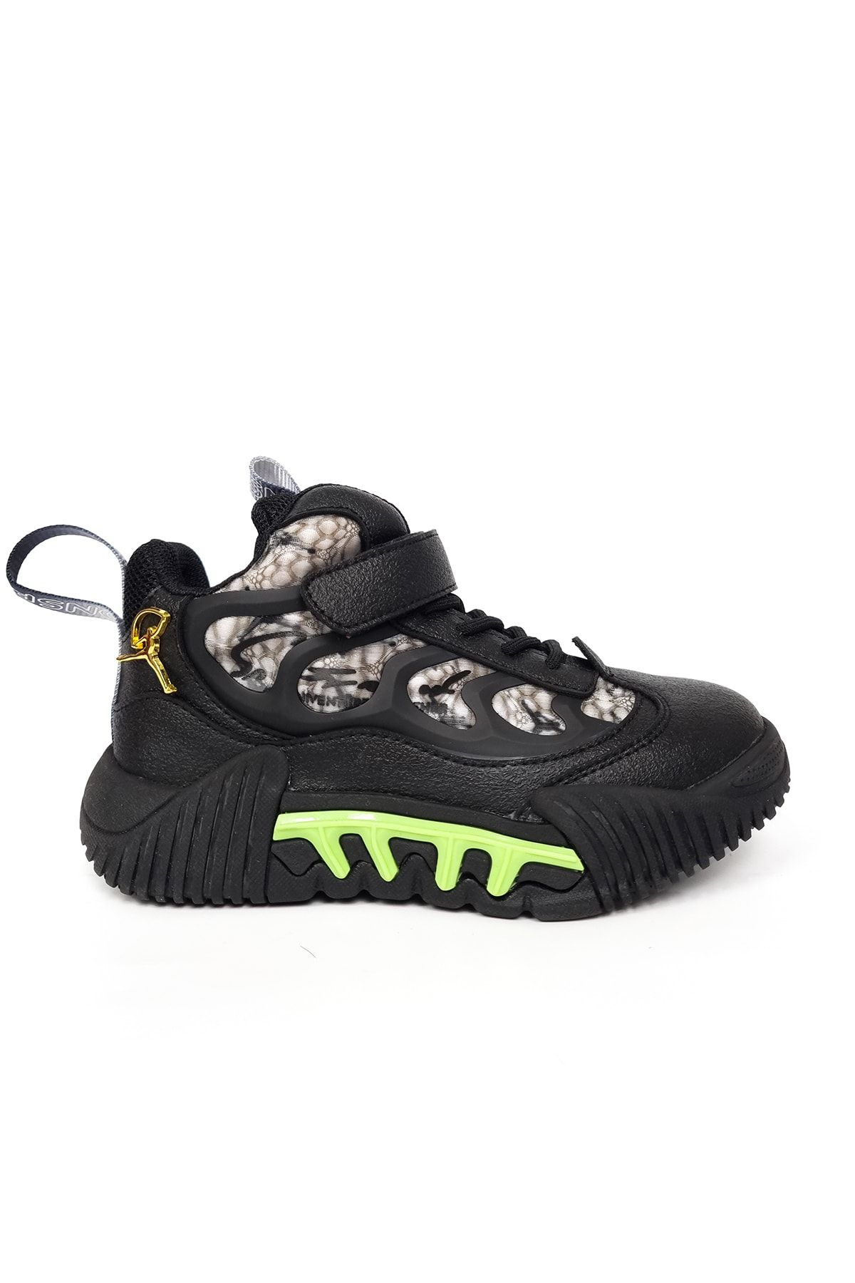 Guja Siyah - Çocuk Unisex Boğazlı Sneaker
