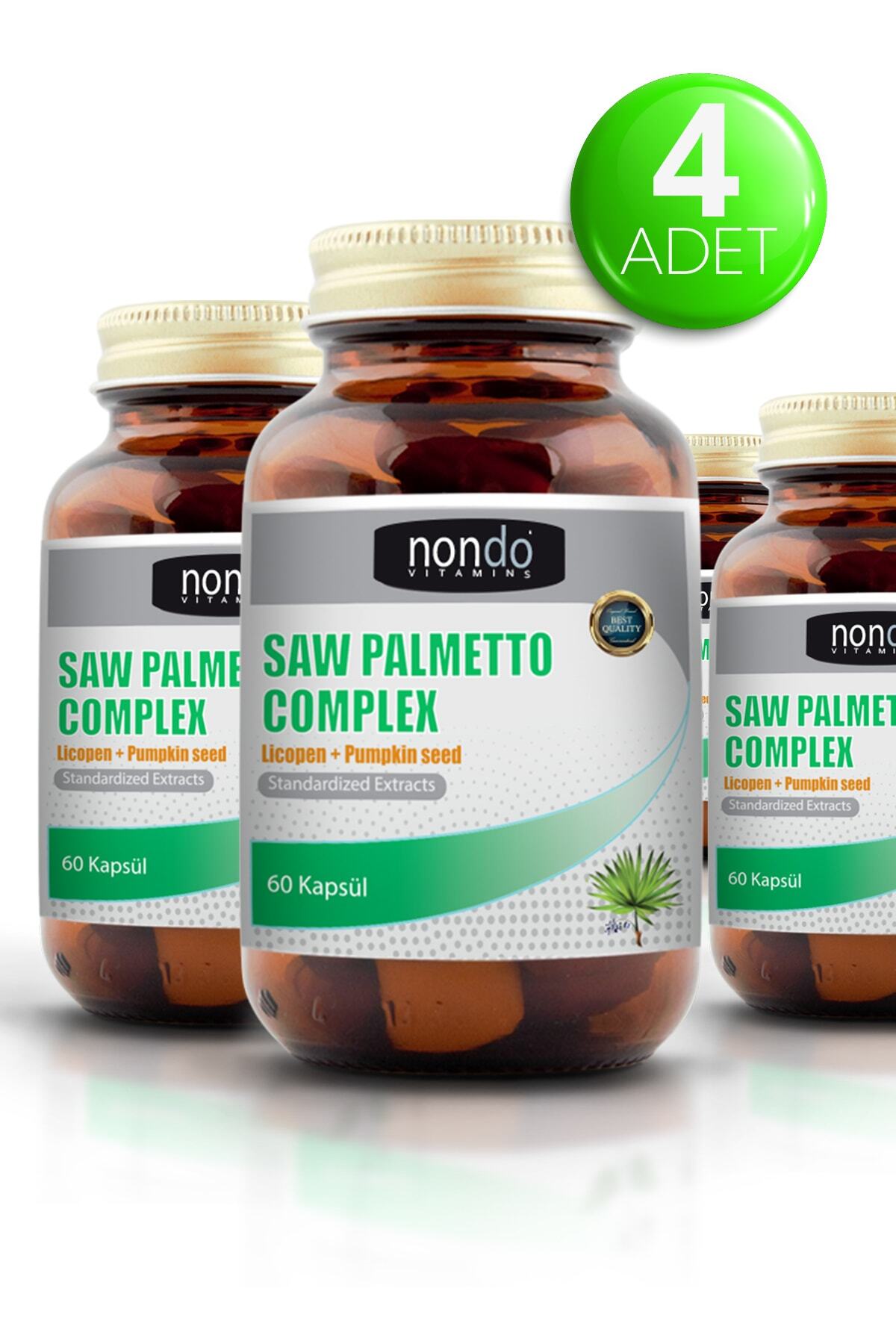 Nondo Saw Palmetto Complex 60 Kapsül 4 Adet Fiyatı, Yorumları Trendyol